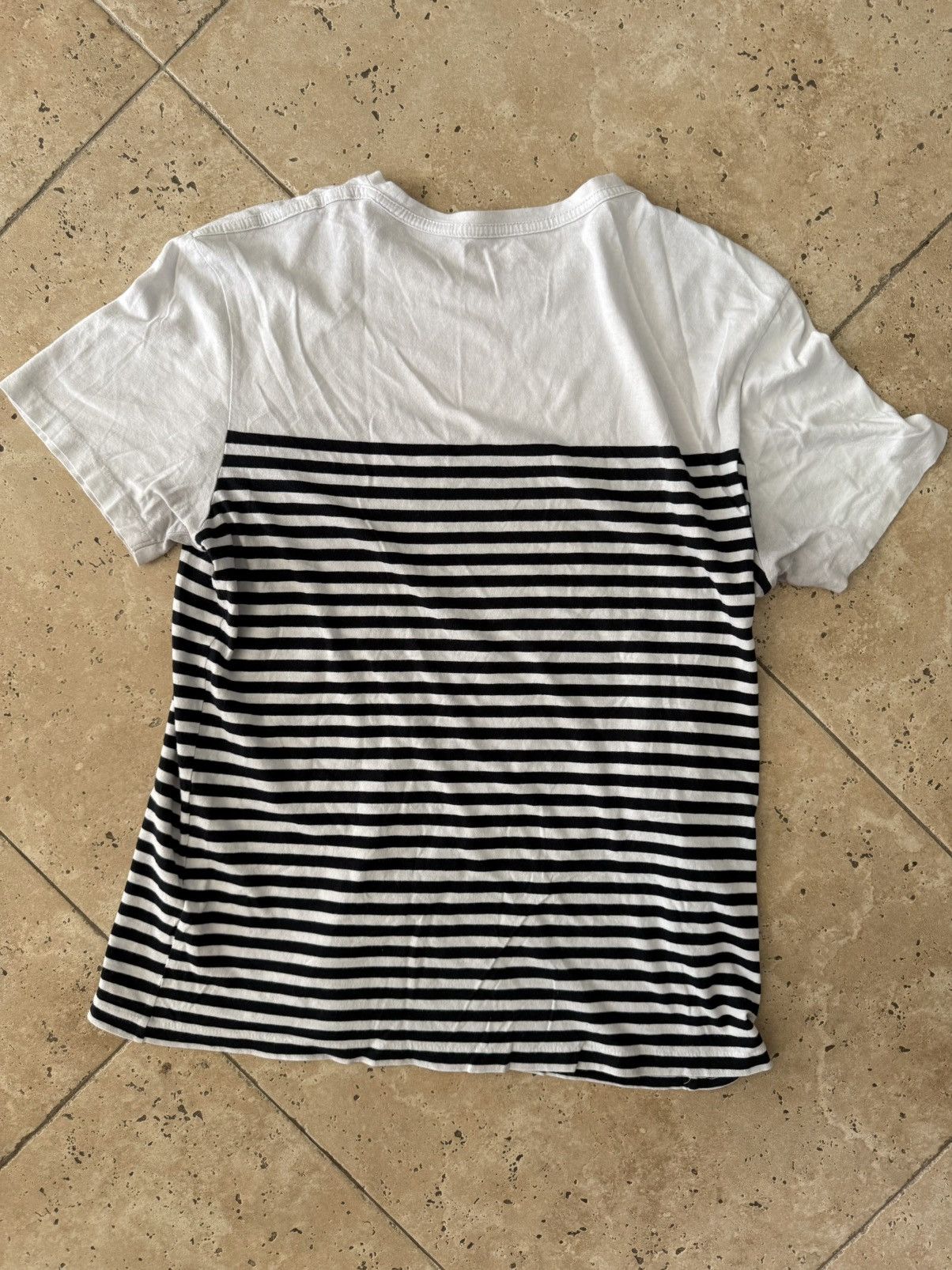 Allsaints Allsaints Striped Logo T-Shirt Size US L / EU 52-54 / 3 - 3 Thumbnail