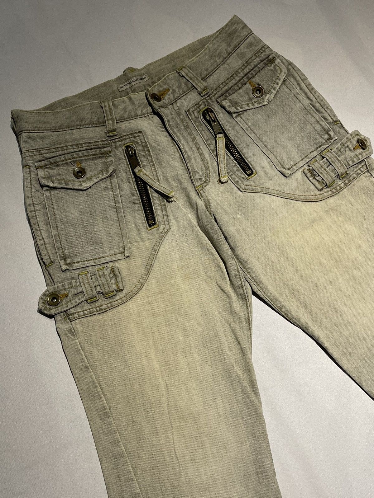 Japanese Brand × Michel Klein FLARED ! MK MICHEL KLEIN HOMME DISTRESSED DENIM PANT Size US 31 - 5 Thumbnail