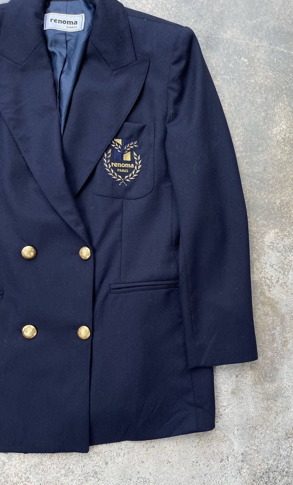 Designer × Renoma Renoma Paris Double Breasted Gold Button Blazer Size US S / EU 44-46 / 1 - 5 Thumbnail