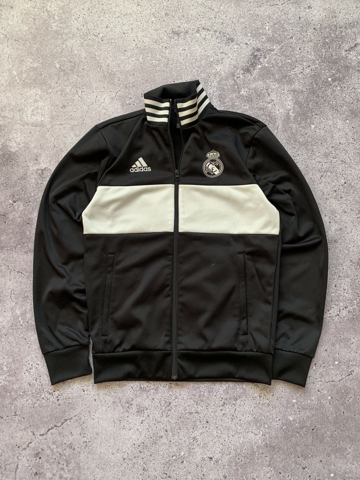 Adidas 🔥ADIDAS REAL MADRID 2018/2019 BLOCKCORE TRACK JACKET Size US S / EU 44-46 / 1 - 2 Thumbnail