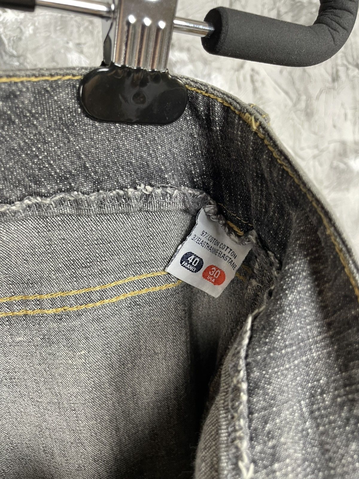 Hysteric Glamour 2000s Textured Fade Flared Jeans Y2K Japanese LGB DG style Size 30" / US 8 / IT 44 - 12 Thumbnail