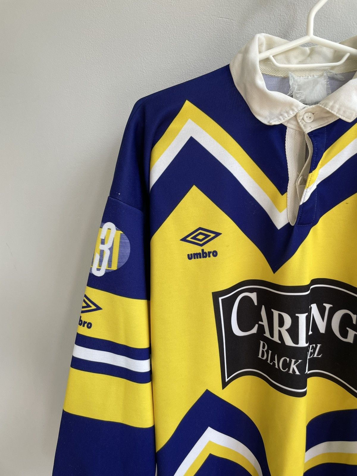 Vintage Leeds Rhinos RLFC 1990 1991 Umbro Rugby Jersey Shirt Size US M / EU 48-50 / 2 - 3 Thumbnail