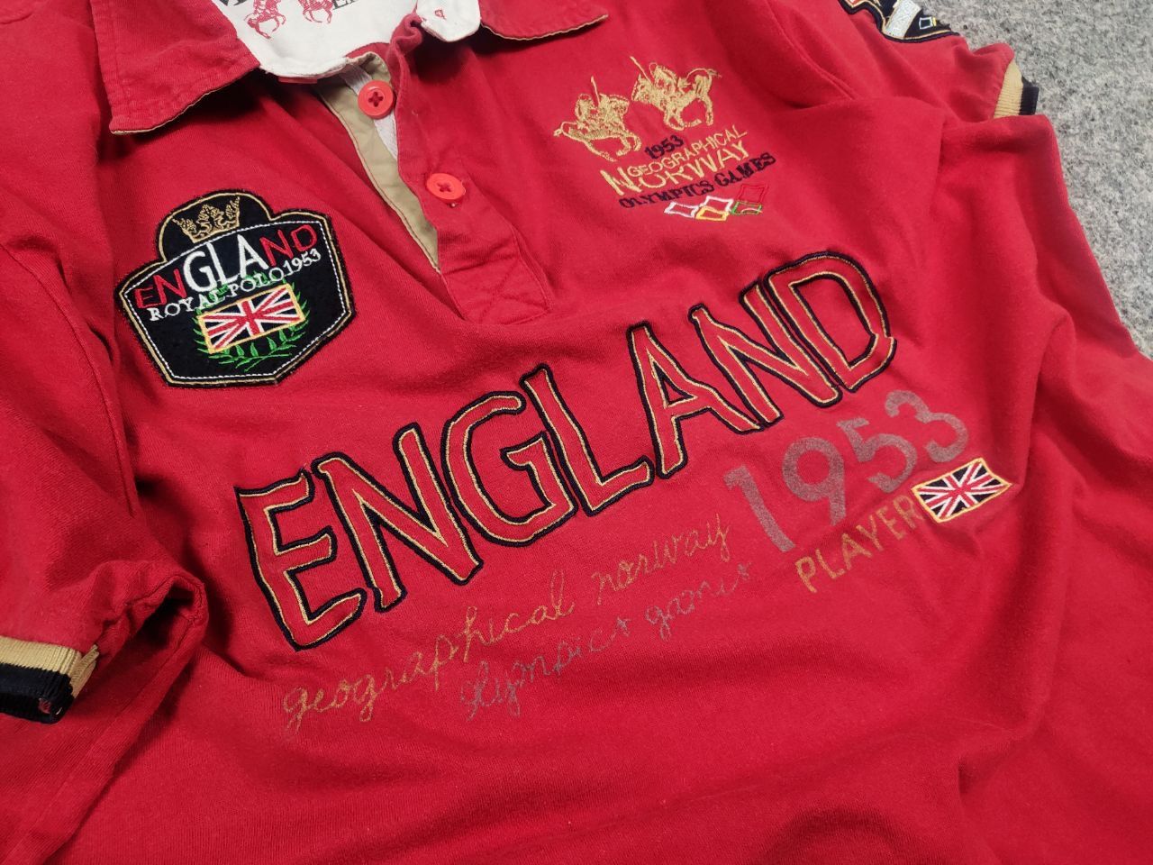 Polo Ralph Lauren Vintage 90's geographical norway polo shirt Ralph lauren Size US L / EU 52-54 / 3 - 6 Thumbnail