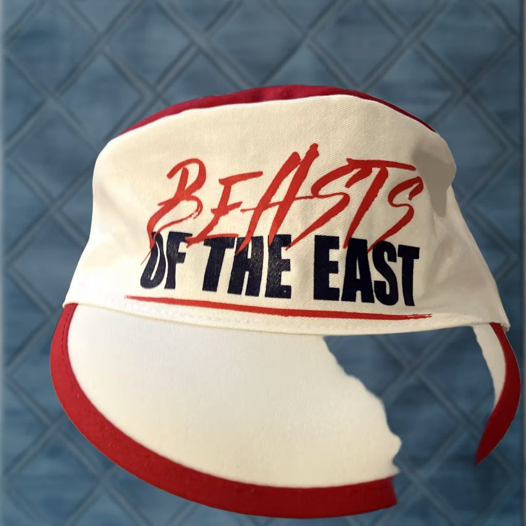 St. John VINTAGE St. John's Redmen BEASTS OF THE EAST Painters Cap Hat NWOT Size ONE SIZE - 1 Thumbnail