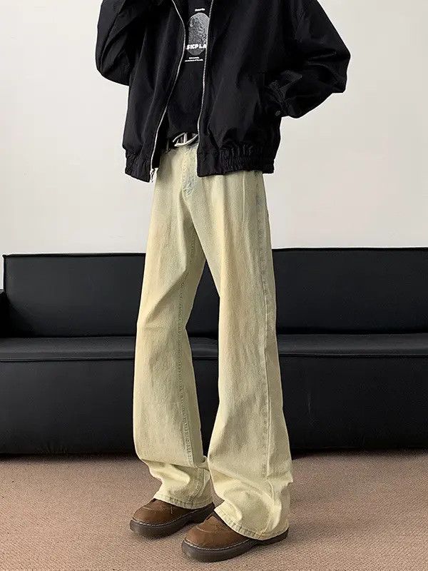 Japanese Brand × Jean Retro loose straight casual micro flared jeans Size US 32 / EU 48 - 2 Thumbnail