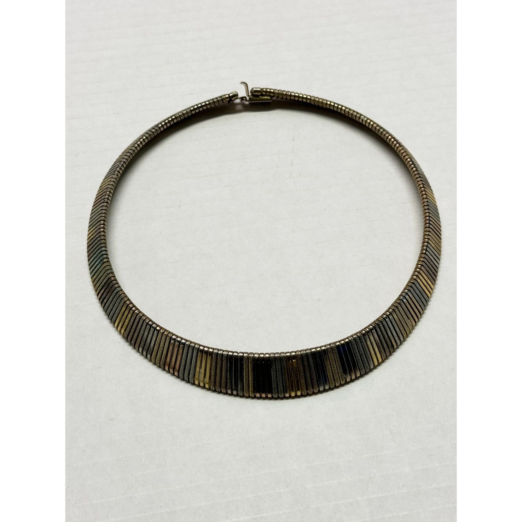 Vintage Vintage gold and silver mesh collar necklace Size ONE SIZE - 3 Thumbnail