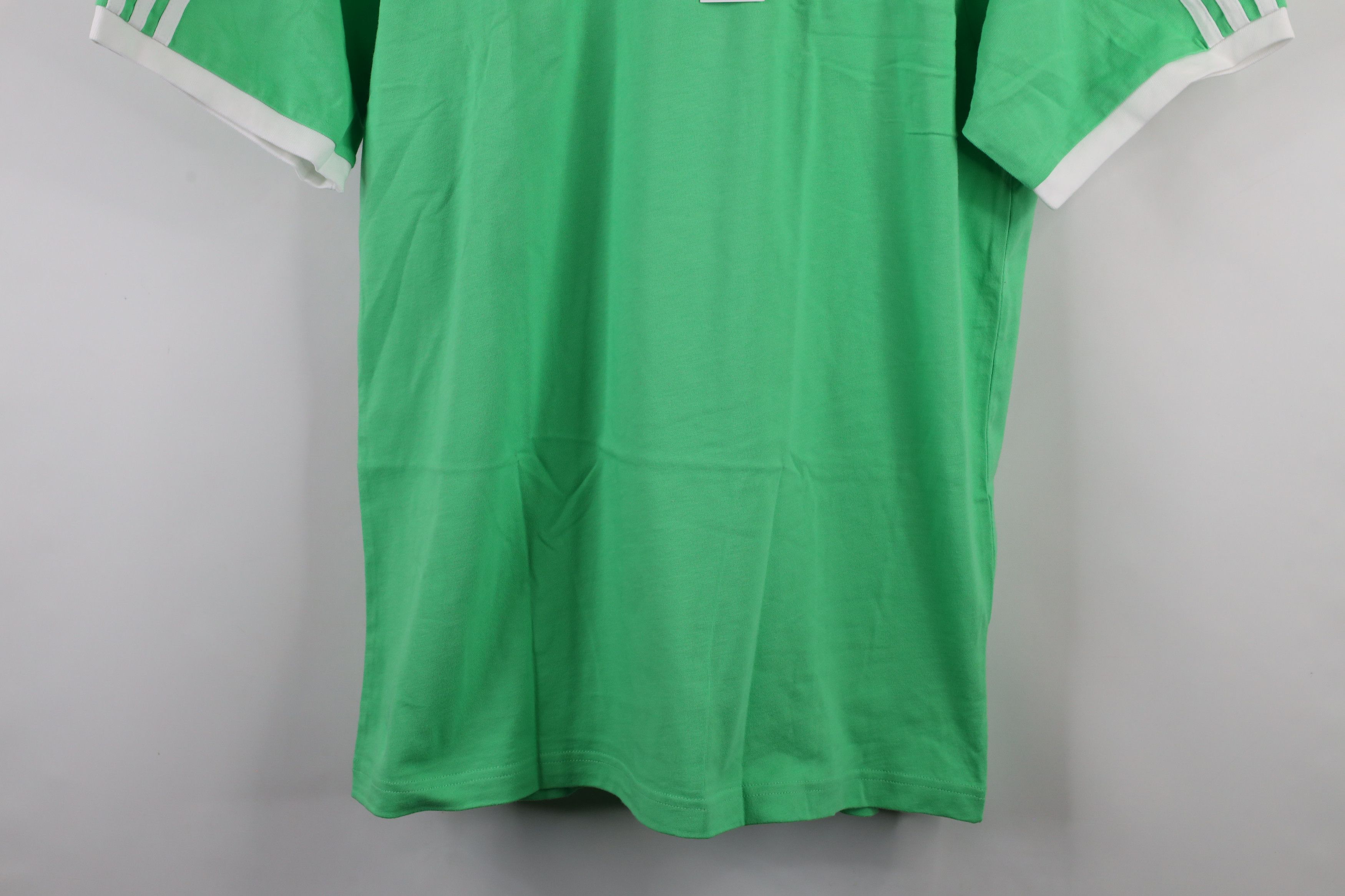 Adidas × Vintage New Adidas Trefoil Striped Short Sleeve Ringer T-Shirt Green Size US L / EU 52-54 / 3 - 3 Thumbnail