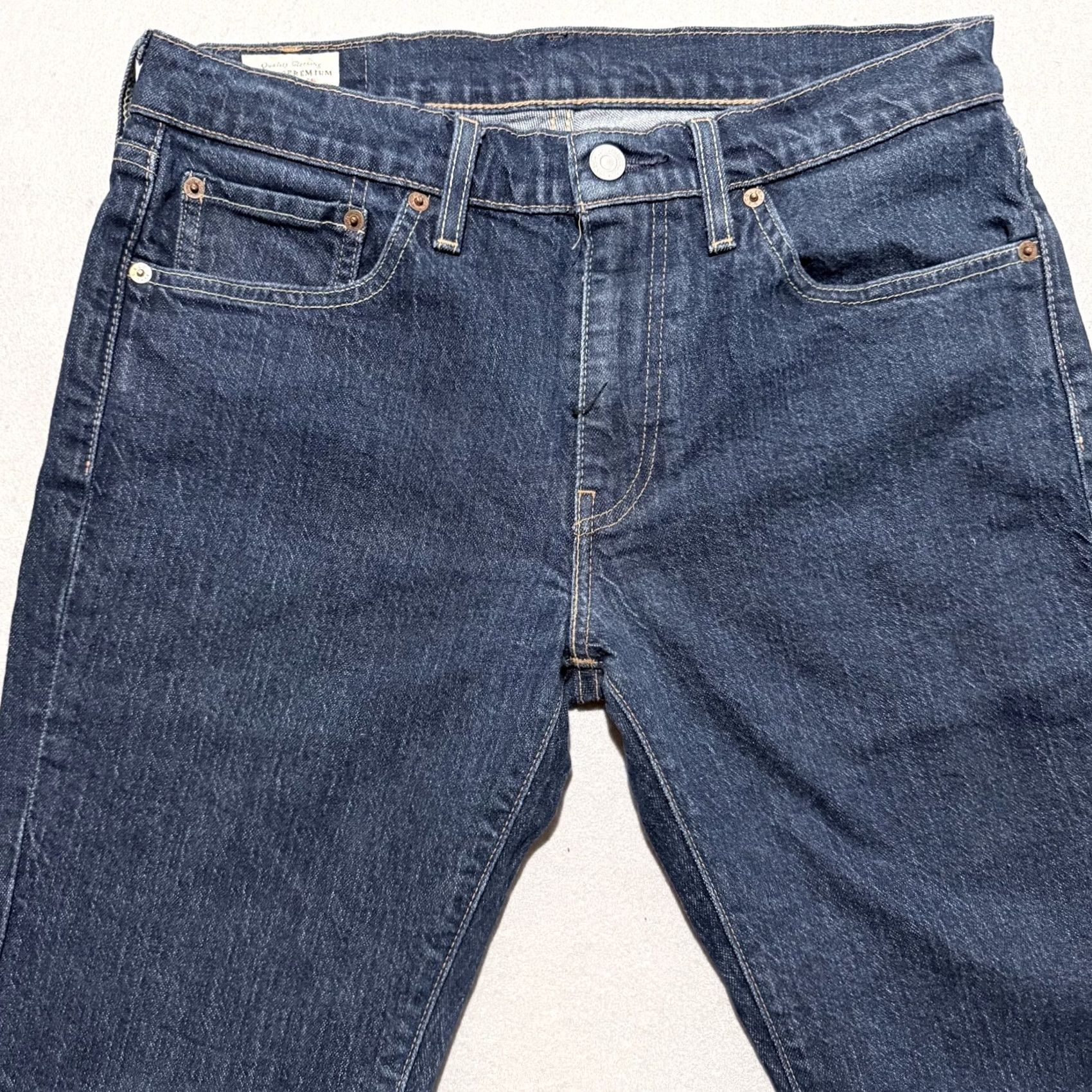 Levi's VINTAGE Levi'S Jeans Mens 32 Blue Premium Dark Wash Denim Pockets Slim Straight Fit Y2K 32X32 Size US 32 / EU 48 - 3 Thumbnail
