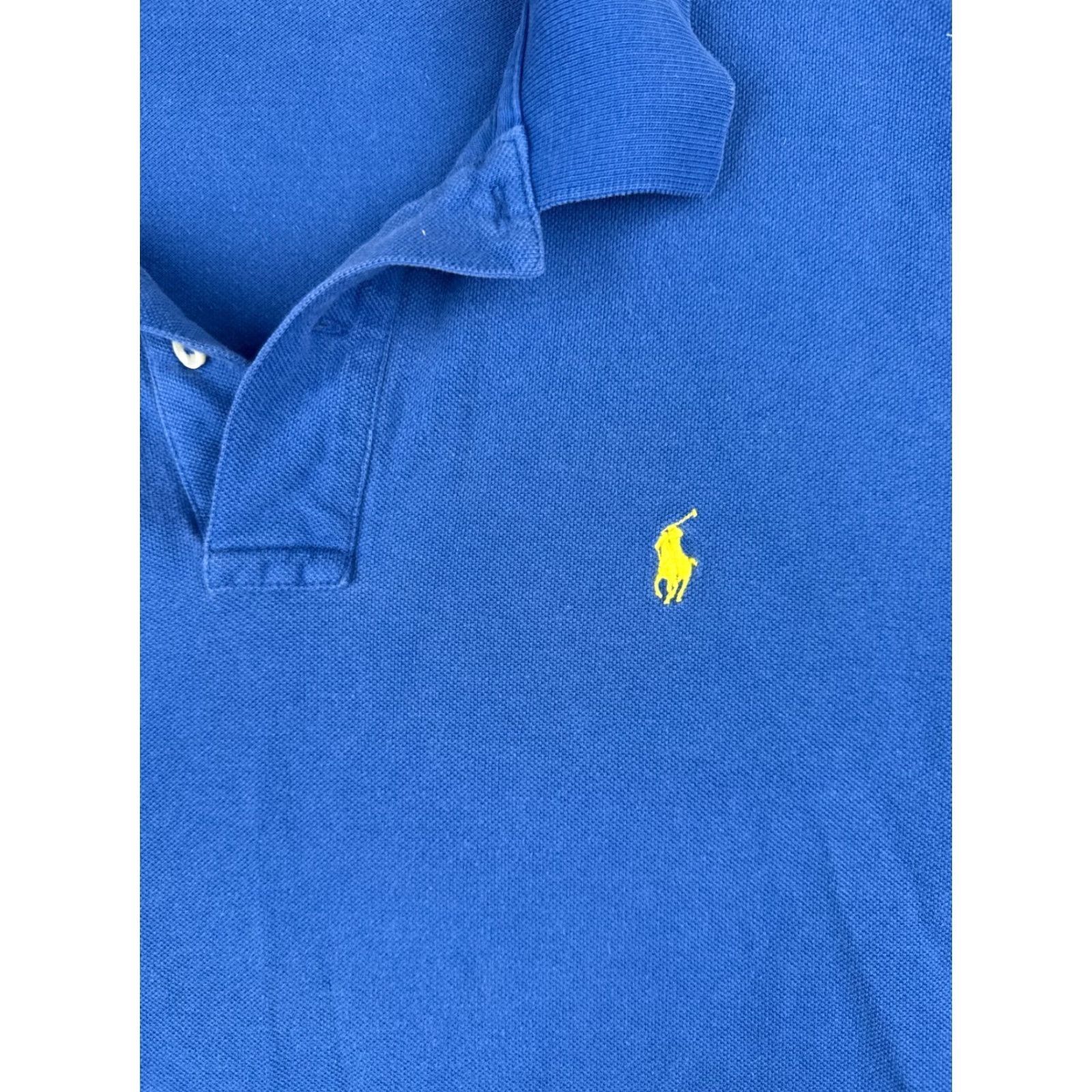 Ralph Lauren VINTAGE Ralph Lauren Polo Shirt Adult XL Blue 100% Cotton Jersey Short Sleeve Embroidered Logo Mens Modern Sports Summer 90s? Size US XL / EU 56 / 4 - 6 Thumbnail