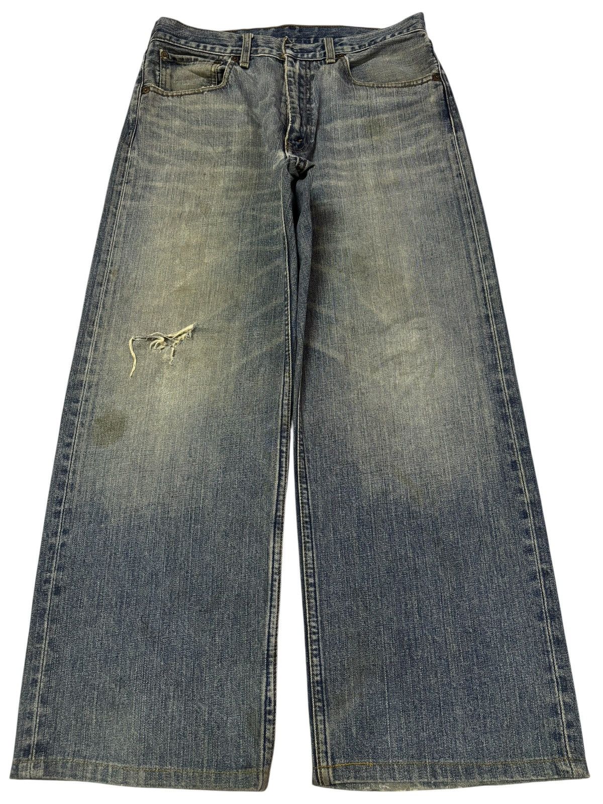 Vtg 90s Levis 504 Distressed Jeans