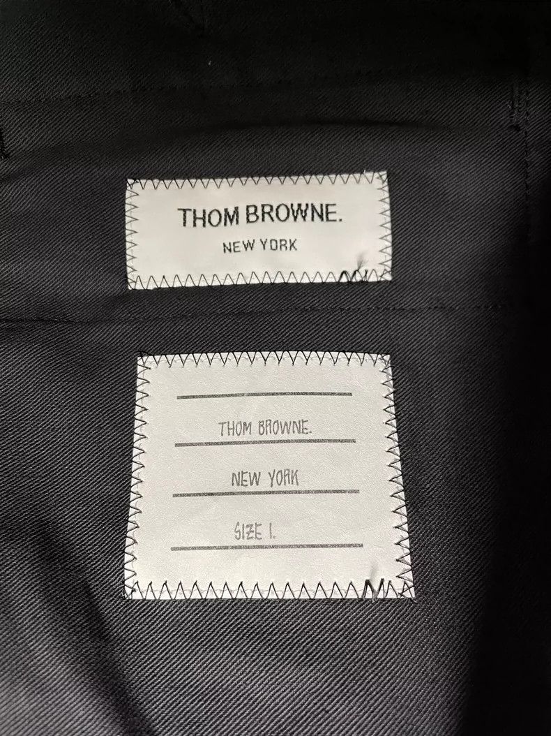 Thom Browne Thom Browne Size 1 Navy blue wool suit trousers 2503-Nexta Size US 29 - 5 Thumbnail
