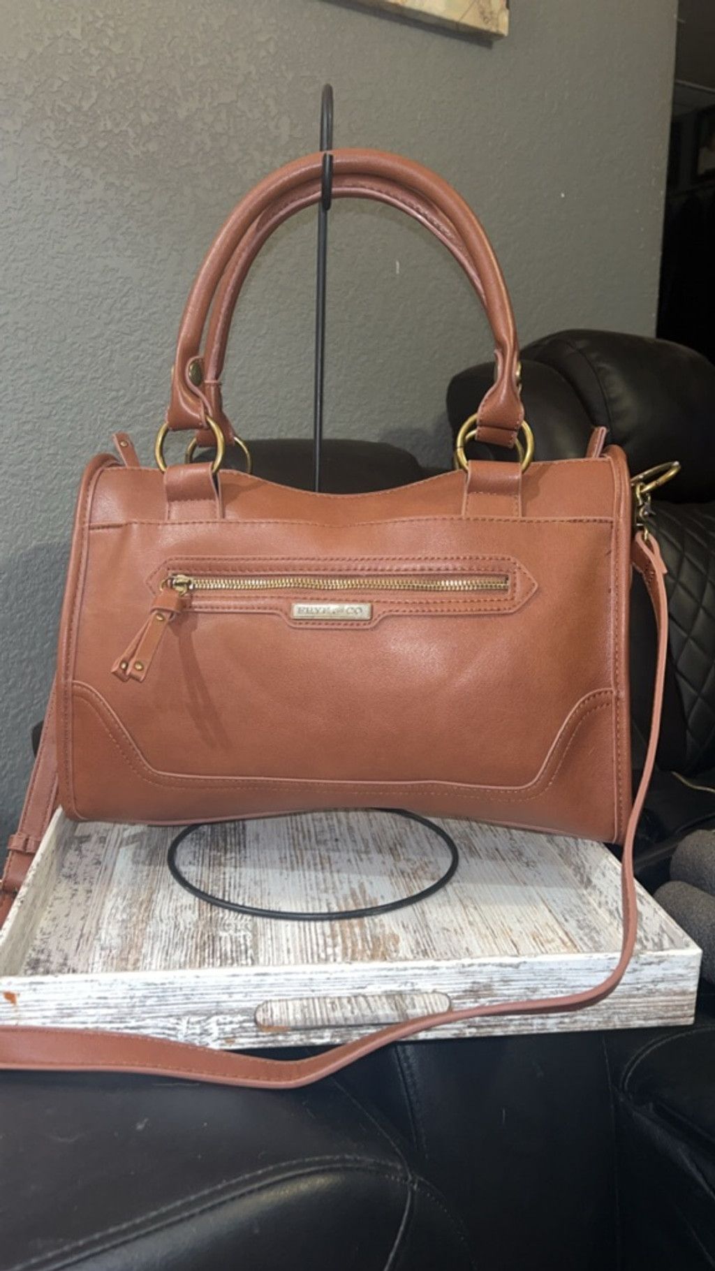 Frye Women's Frye & Co. Brown Satchel One Size Size ONE SIZE - 1 Thumbnail