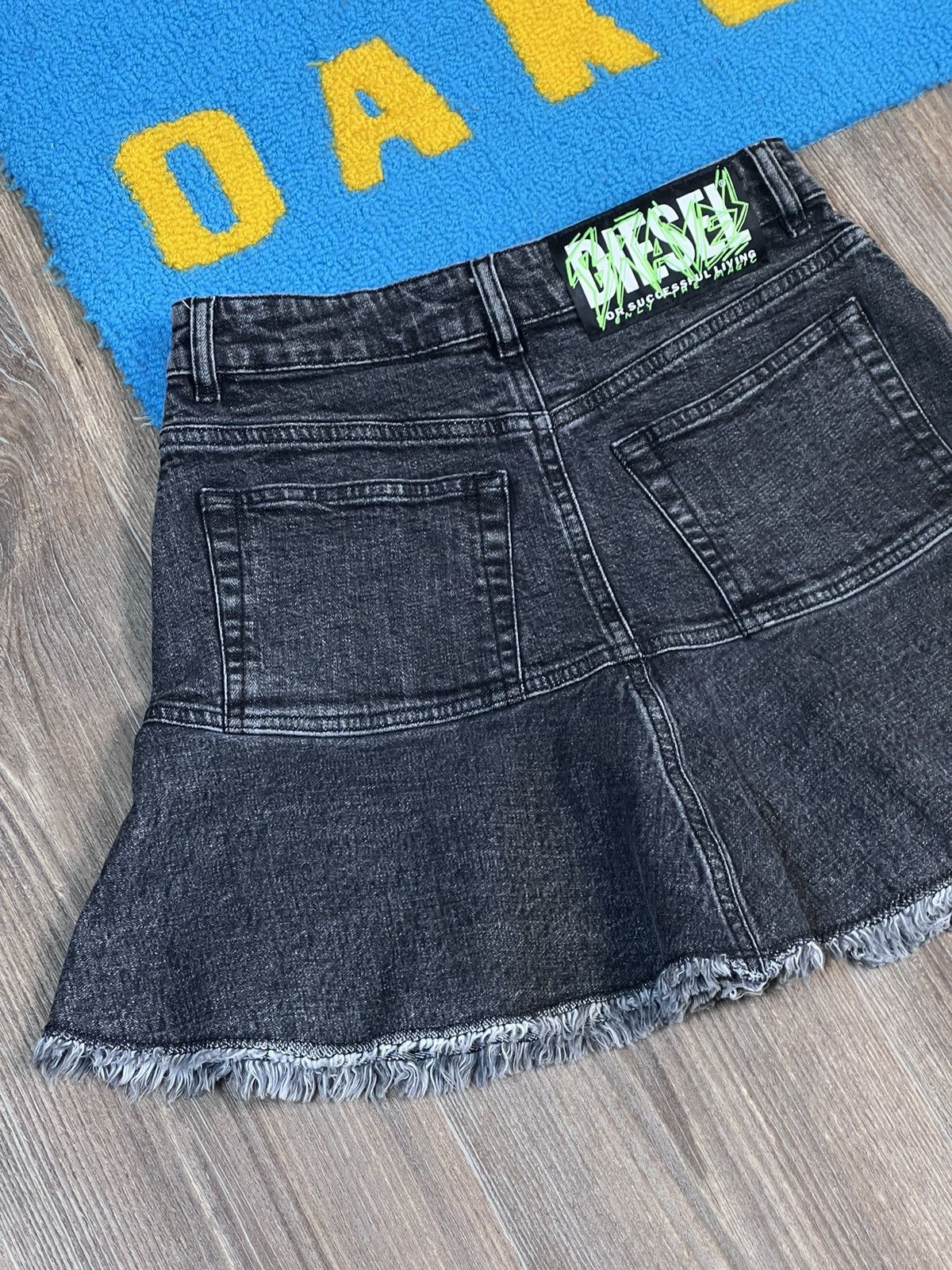Diesel Diesel Denim Button Up Grey Mini Skirt Size 24" / US 00 / IT 34 - 8 Thumbnail