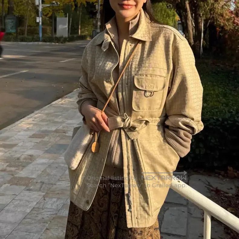 Hermes Hermes Khaki Letter H Cotton-Padded Two-Piece Jacket Size XS / US 0-2 / IT 36-38 - 3 Thumbnail