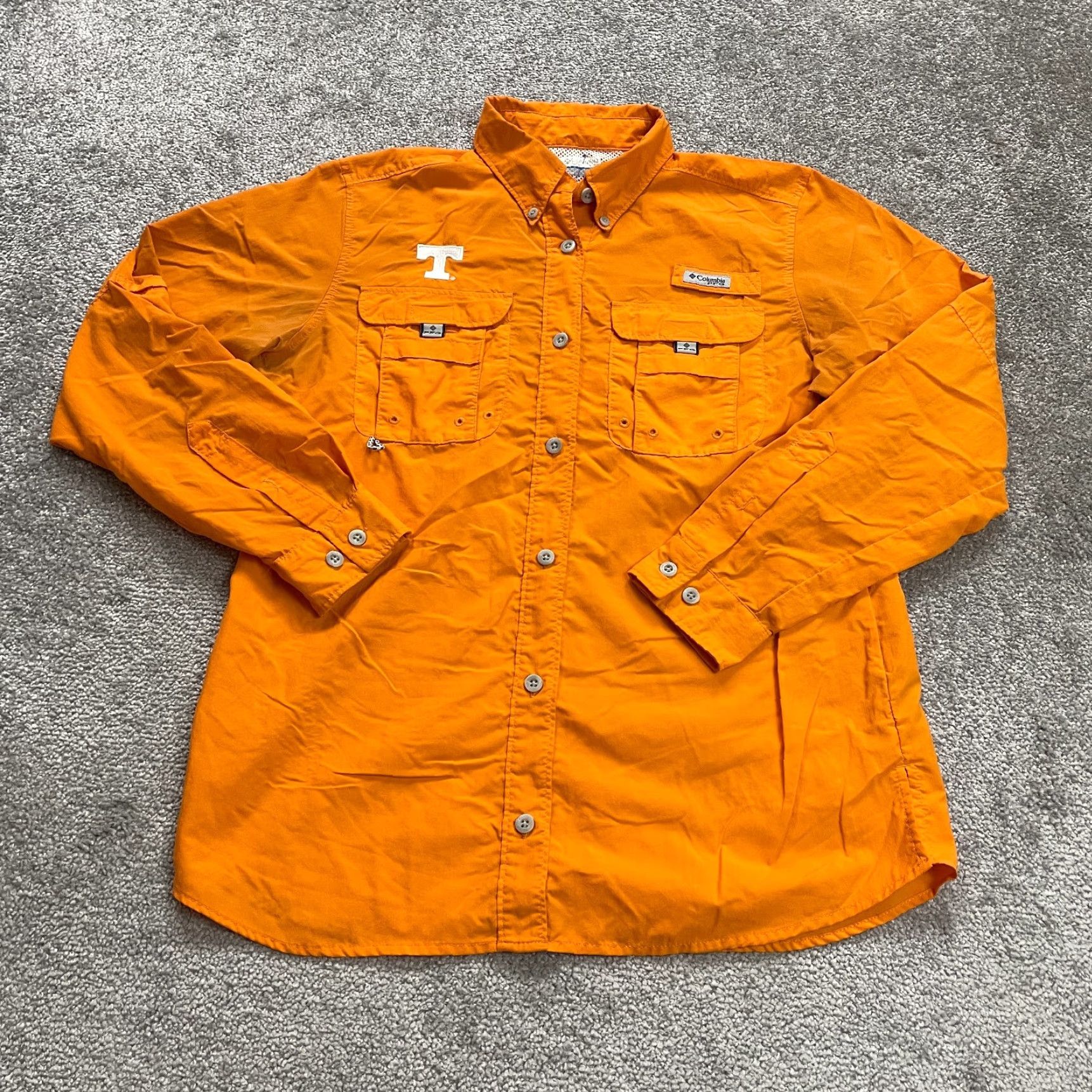 Logo 7 Columbia Shirt Womens Small Orange Nylon University Of Tennessee Logo Bahama PFG Size S / US 4 / IT 40 - 2 Thumbnail