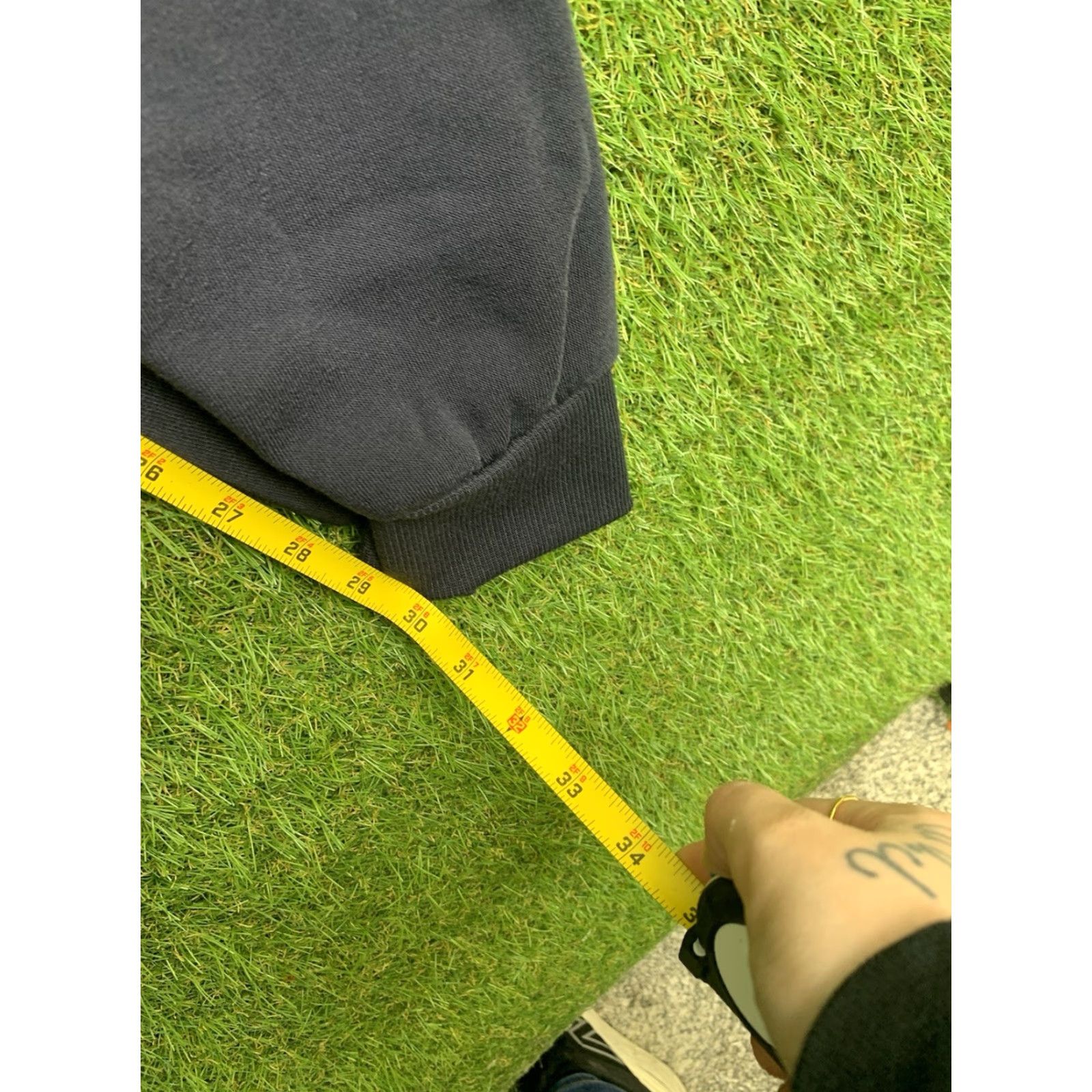 Vintage Ultra Performance Sweatpants Mens Large Navy Blue Fleece Joggers Drawstring Tech Size US 33 - 5 Thumbnail