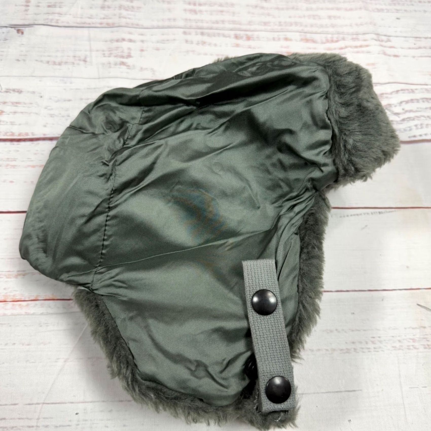 Propper Propper Mens Trapper Hat Fleece/Nylon Ear Flap Green Sz M Helmet Flyers Military B-9B Size ONE SIZE - 2 Thumbnail