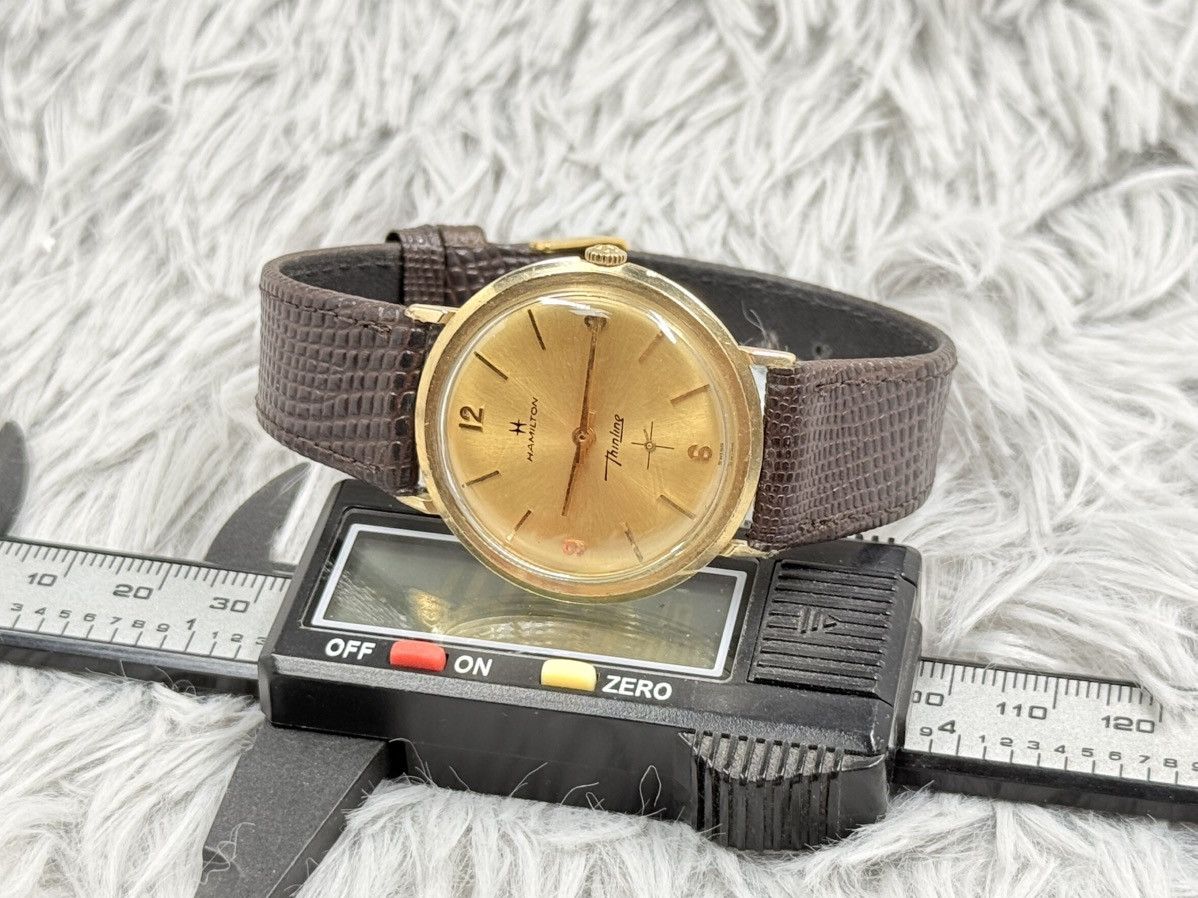 Vintage Vintage HAMILTON THINLINE Manual Men’s Watch 14K Solid Gold Size ONE SIZE - 5 Thumbnail
