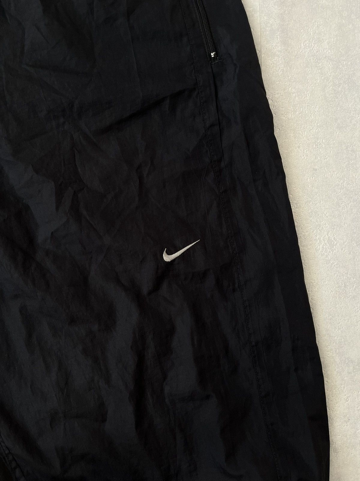 Nike × Vintage 90s Nike Swoosh Vintage Y2K Parachute Nylon Retro Pants Size US 32 / EU 48 - 2 Thumbnail