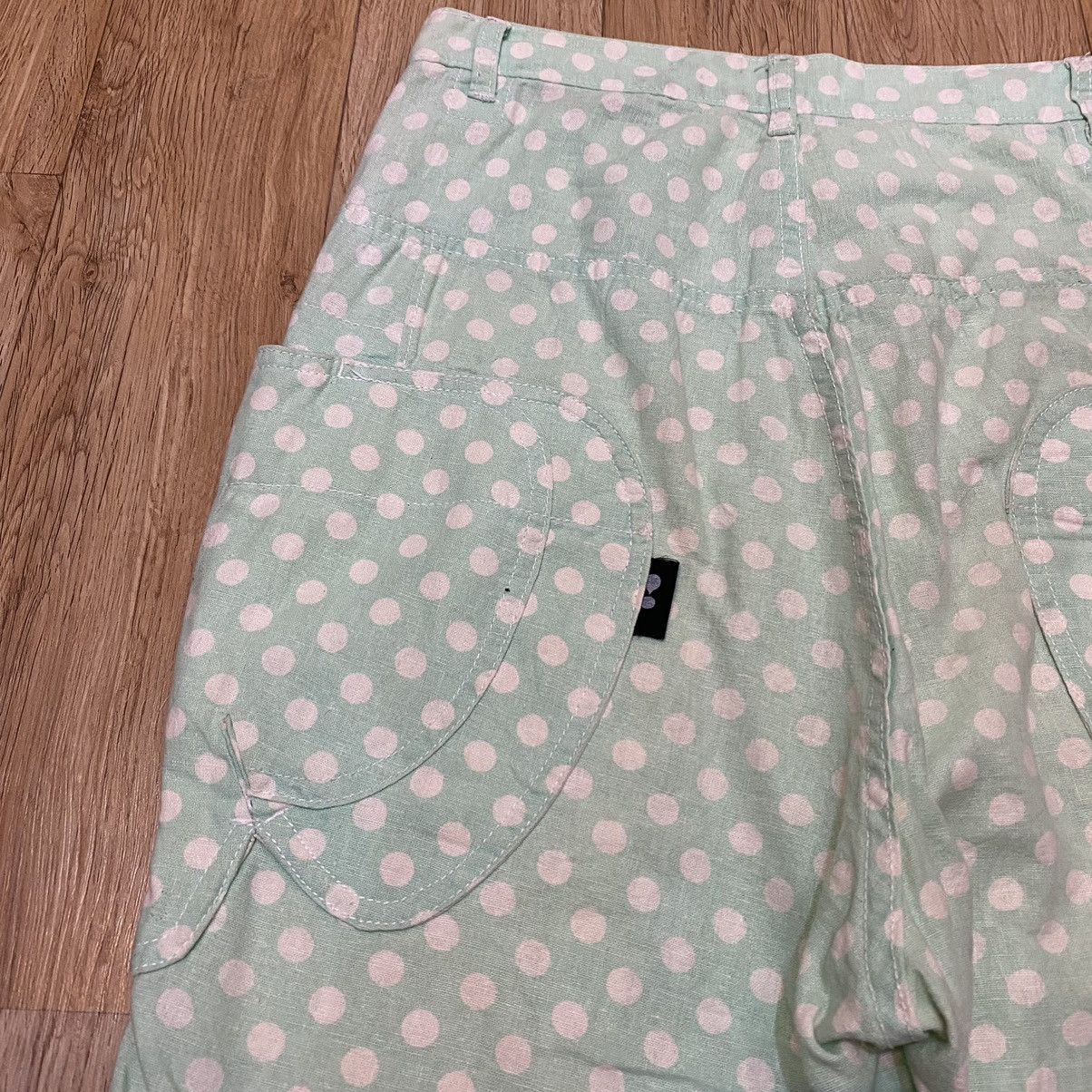 Issey Miyake 2000s Mercibeaucoup By Issey Miyake Polkadot Light Green Size US 26 / EU 42 - 7 Thumbnail