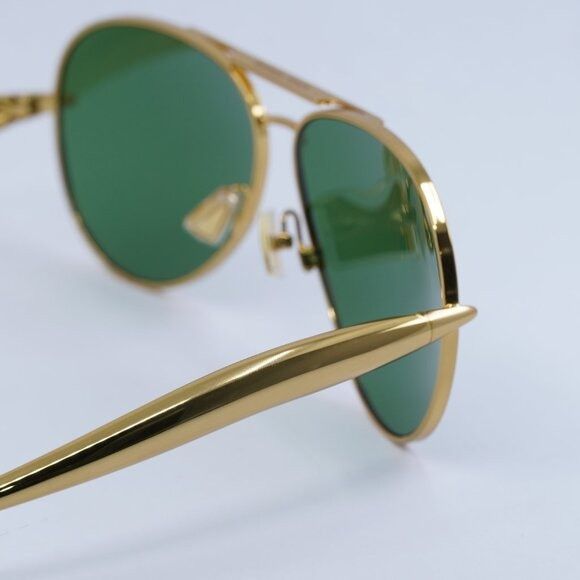Bottega Veneta Bottega Veneta BV1305S 001 Sunglasses Gold Aviator Frame Size ONE SIZE - 7 Thumbnail