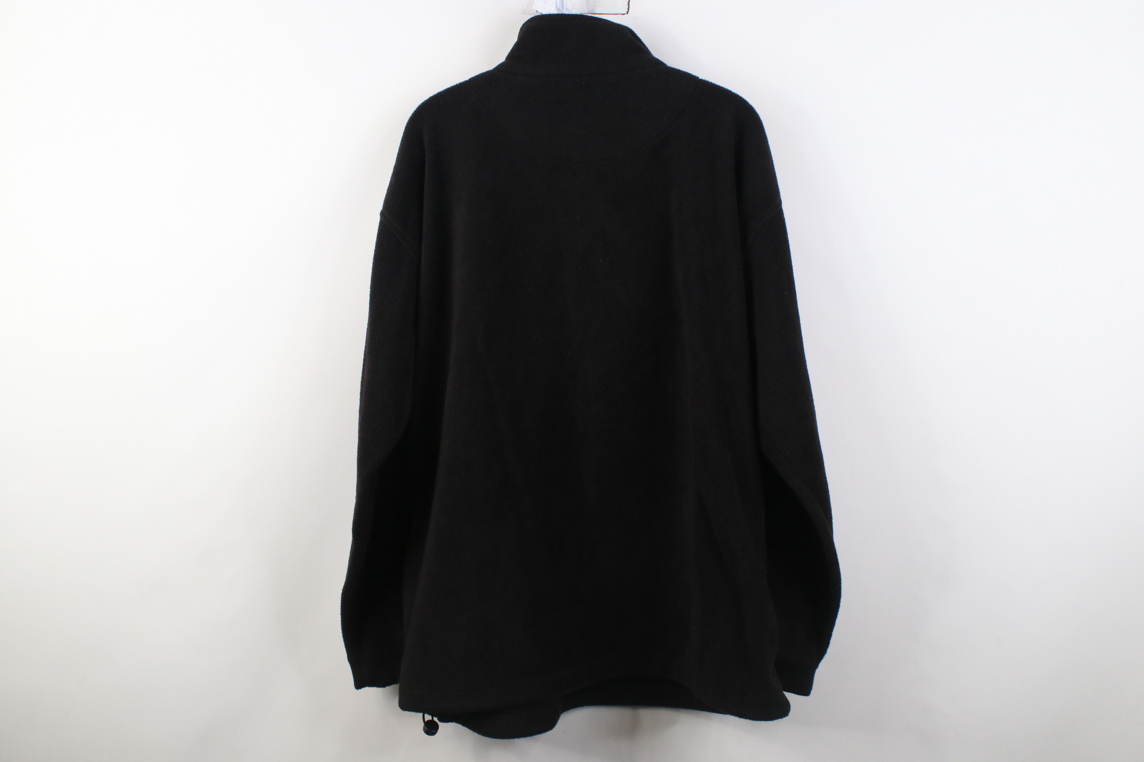 Vintage Vintage 90s Streetwear Pullover 1/4 Zip Fleece Sweater Black Size US L / EU 52-54 / 3 - 8 Thumbnail