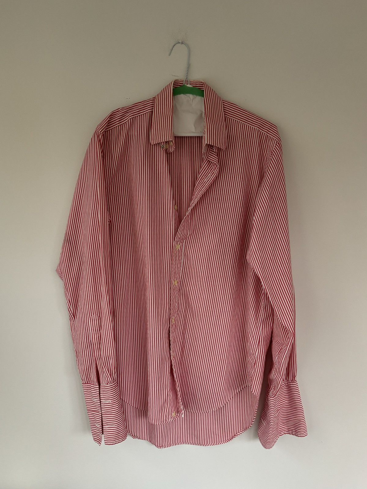 T.M. Lewin × Vintage 1960s T.M. Lewin & Sons Oxford Shirt Vintage England Stripe Size 38R - 7 Thumbnail
