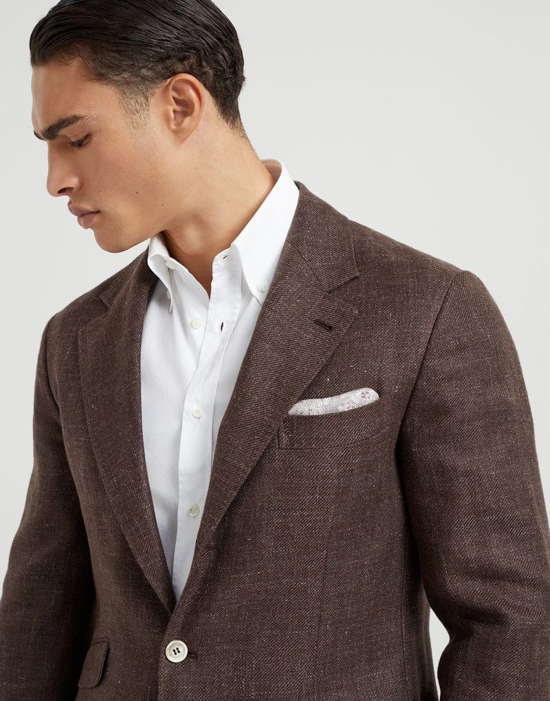 Brunello Cucinelli o1la1rc1a0326 Size:OS / Double Face Pocket Square Multicolor Size ONE SIZE - 3 Thumbnail