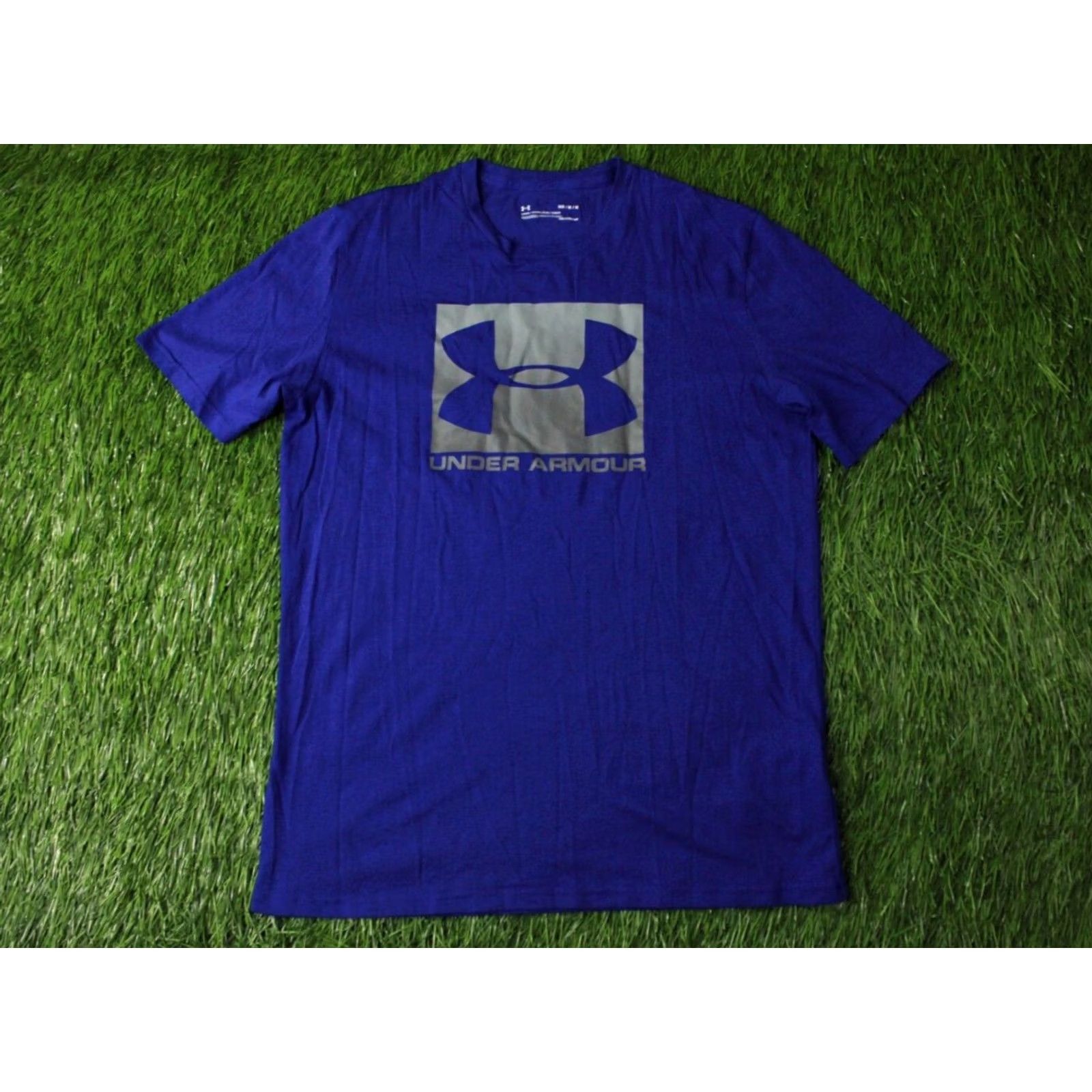 Under Armour Under Armour Original CrossFit Jersey T-Shirt Men M Blue Short Sleeve 60% Cotton 40% Polyester Size US M / EU 48-50 / 2 - 2 Thumbnail