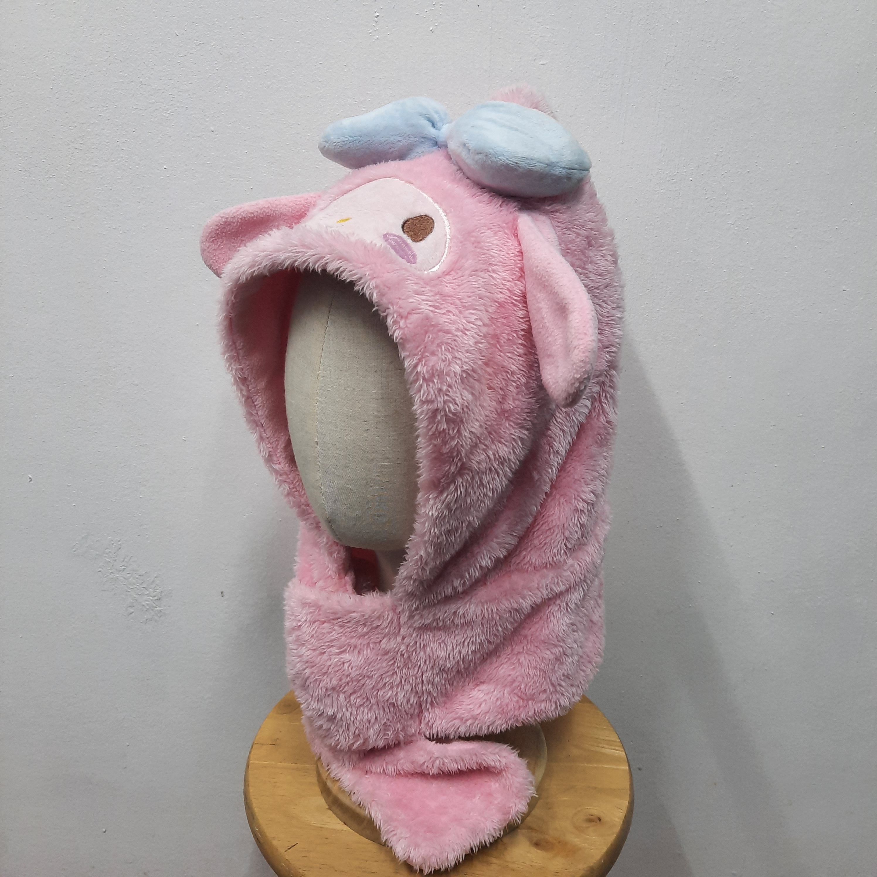 Anime 🌸 My melody hello kitty sanrio face earflap balaclava hat Size ONE SIZE - 2 Thumbnail