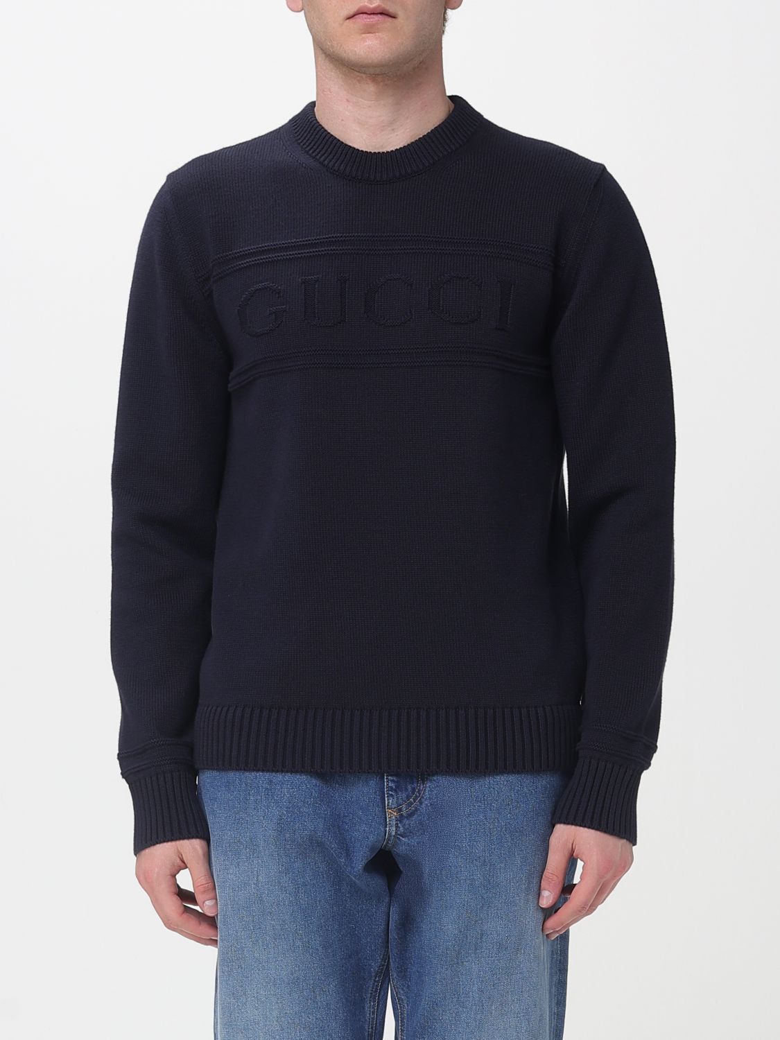 Gucci Gucci Sweater Men Blue Size US S / EU 44-46 / 1 - 1 Thumbnail