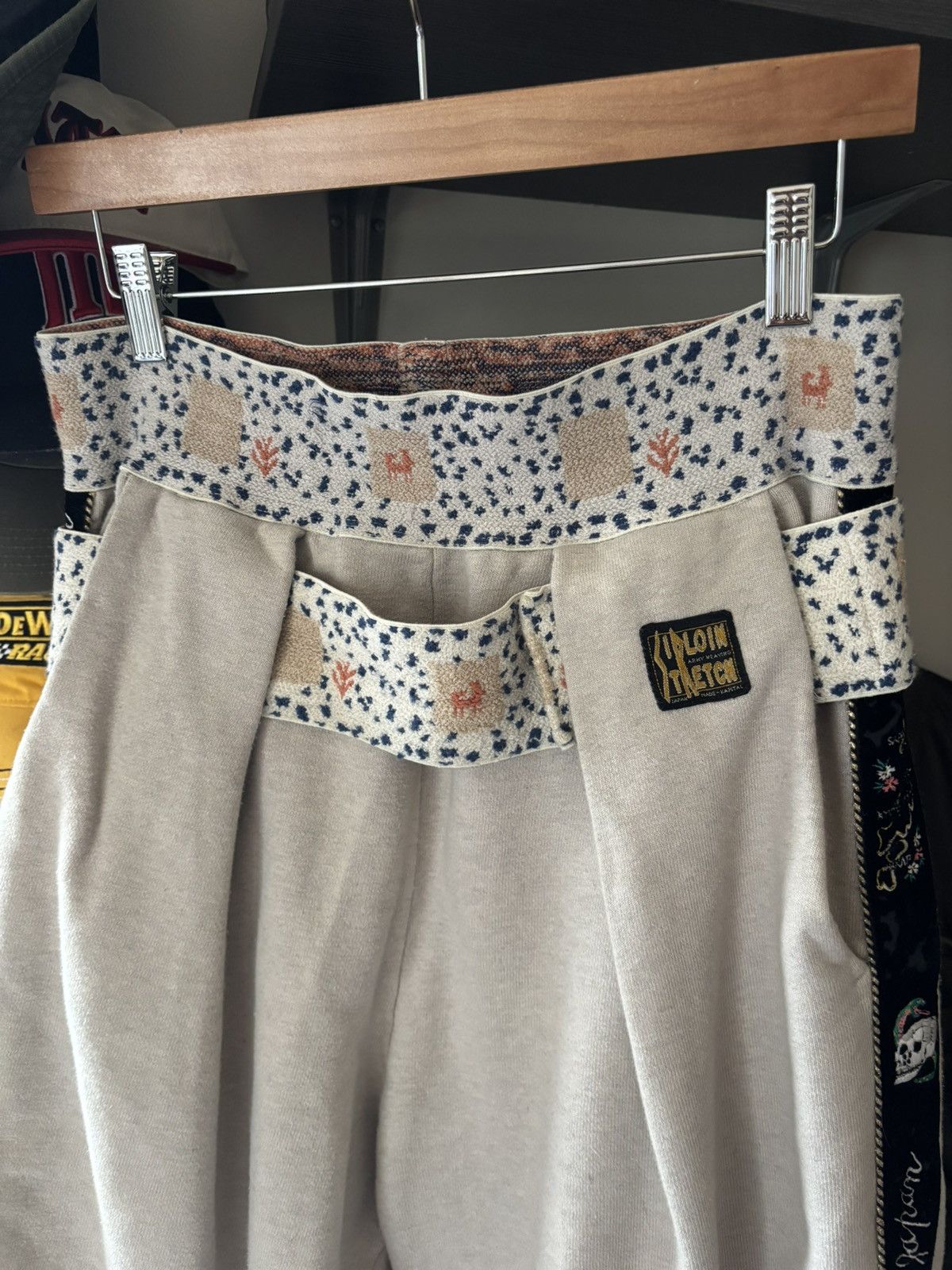 Japanese Brand Kapital Sirloin Stretch Souvenir Ska Tape Cream Pants Size 3 Size US 34 / EU 50 - 1 Thumbnail