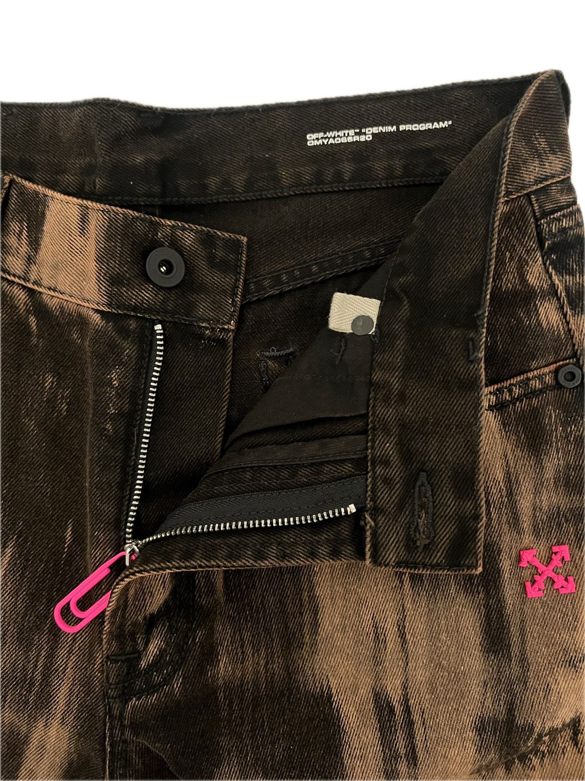 Off-White × Virgil Abloh Off-White Bleach Wash Jeans Size US 30 / EU 46 - 3 Thumbnail