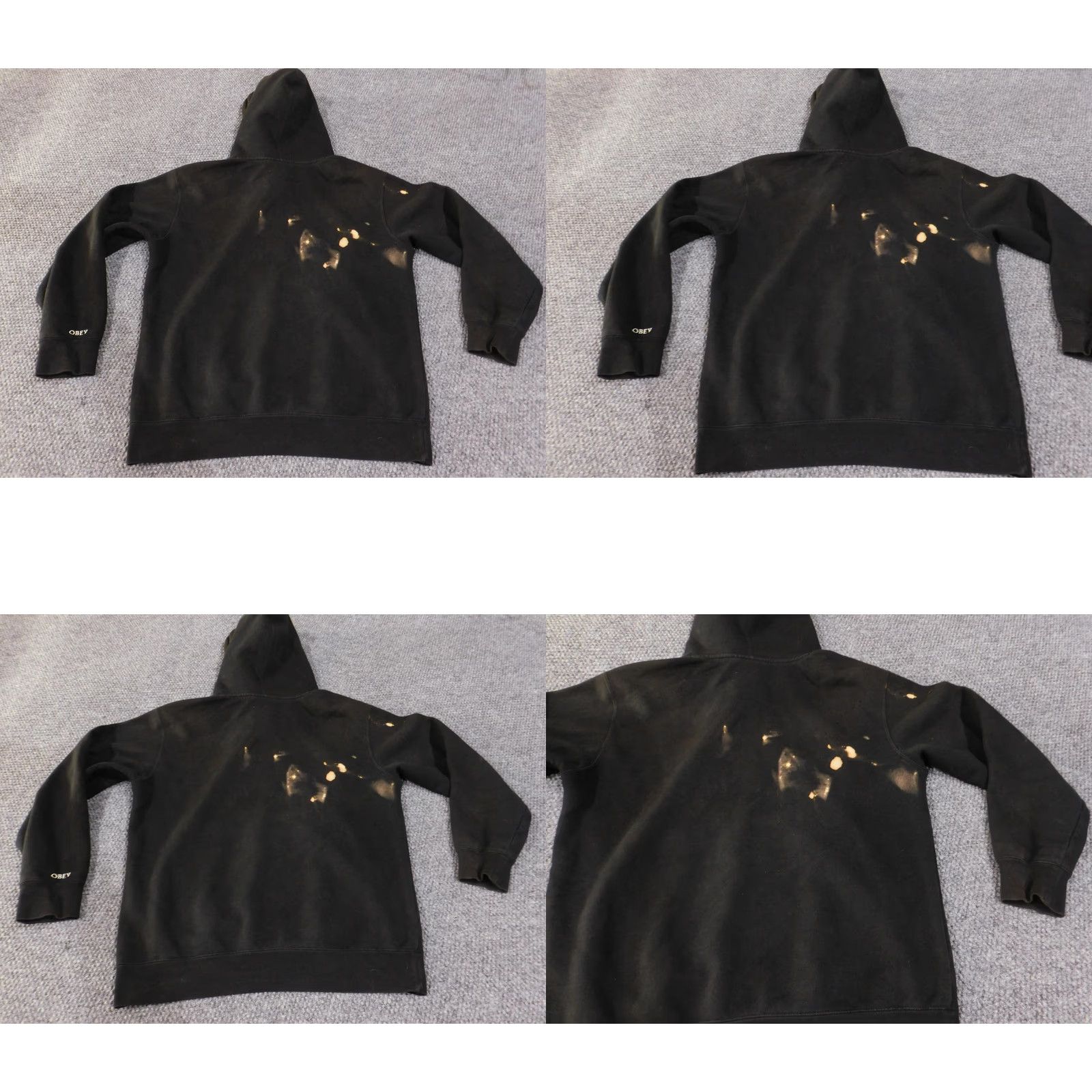 Obey VINTAGE Obey Strange Days Hoodie Mens Small Black Pullover Graphic Sweatshirt Distressed Size US S / EU 44-46 / 1 - 10 Thumbnail