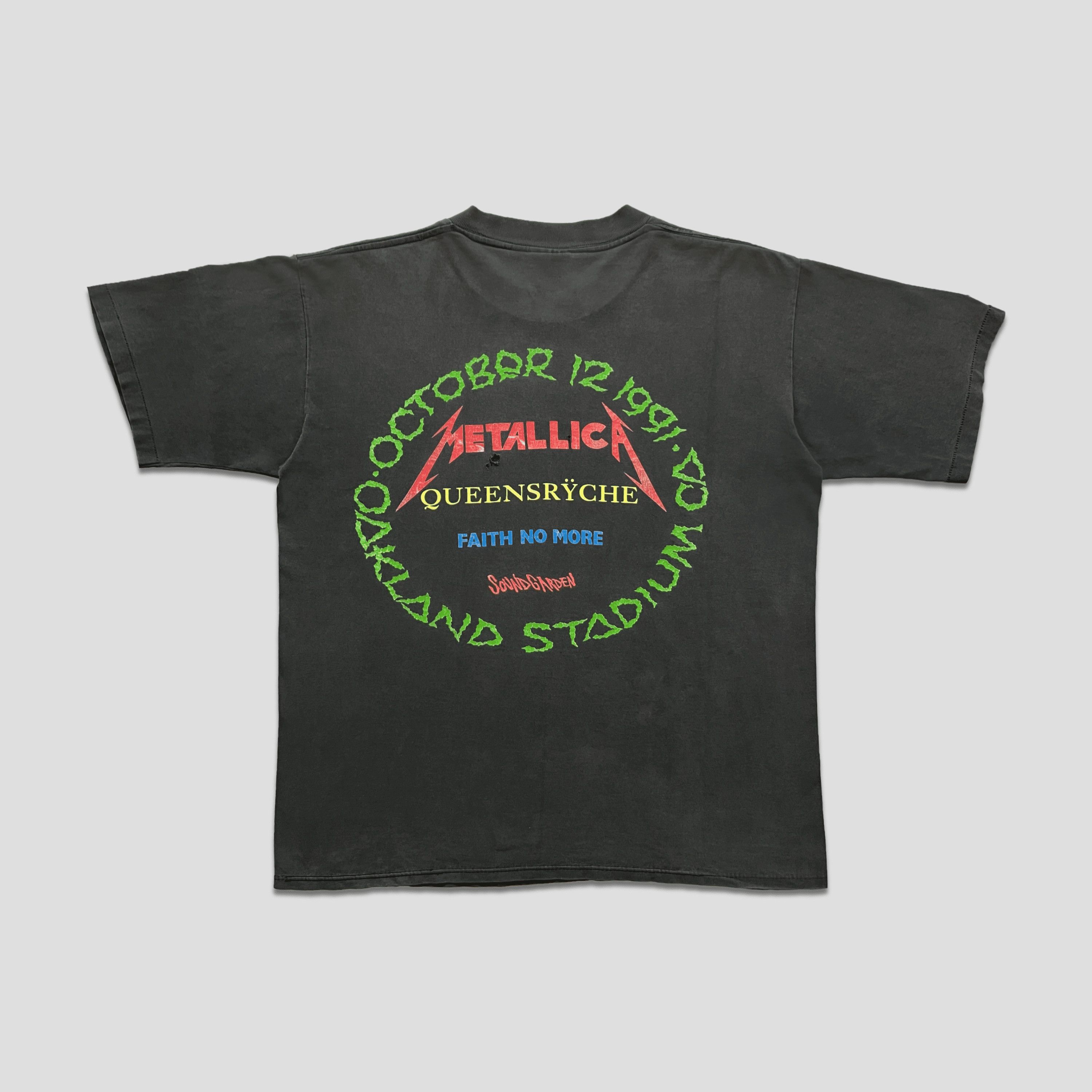 Band Tees Vintage 1991 Day On The Green Pushead T-Shirt Size US L / EU 52-54 / 3 - 5 Thumbnail