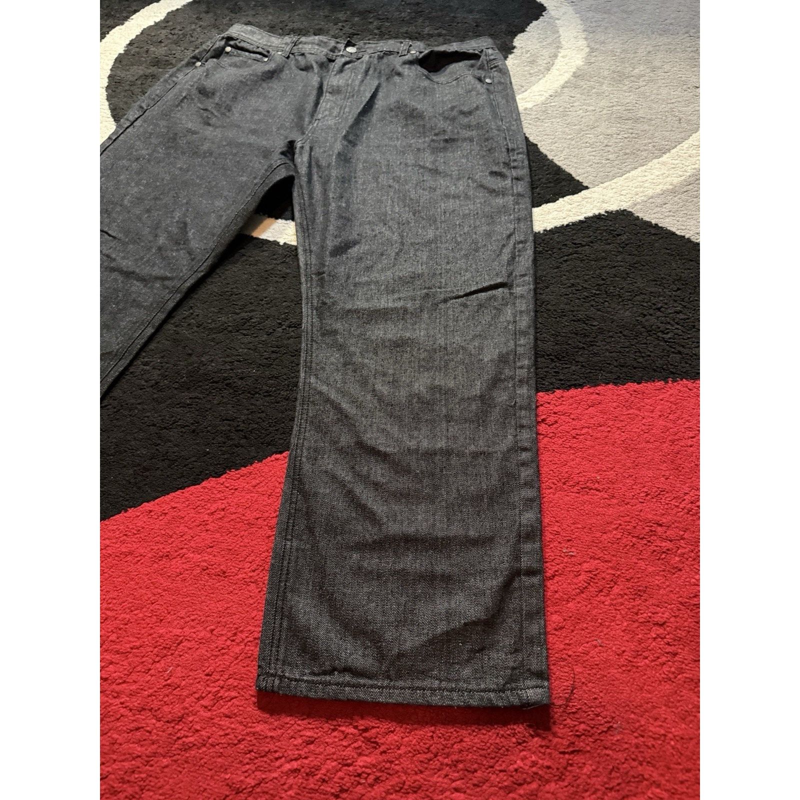 Akademiks Akademiks Baggy Fit Denim Jeans 42x32 Gray Y2K Streetwear Size US 42 / EU 58 - 6 Thumbnail