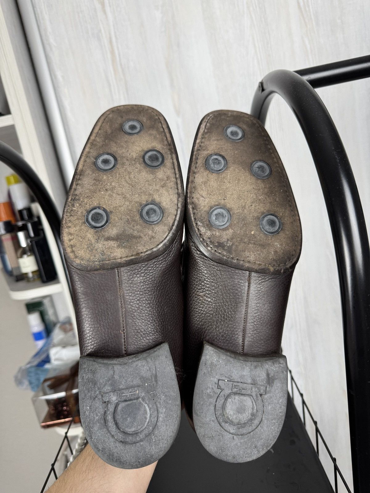 Salvatore Ferragamo SALVATORE FERRAGAMO MENS SIGNATURE LEATHER TAN LOAFERS Size US 11 / EU 44 - 14 Thumbnail
