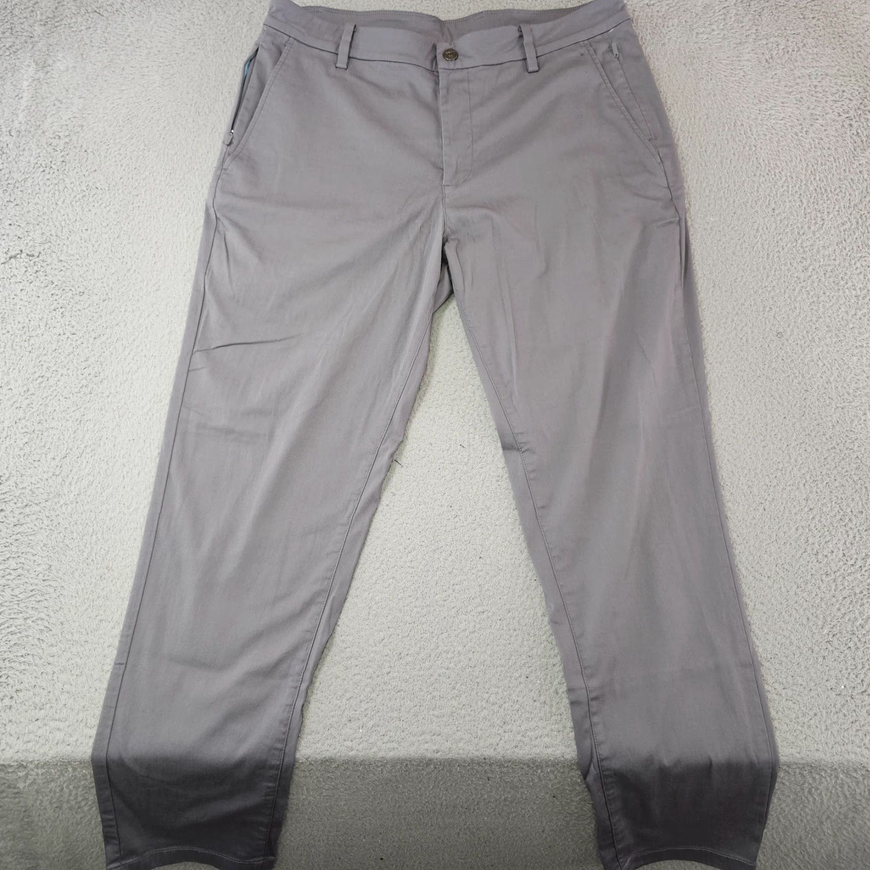 Vintage VINTAGE Birddogs Pants Mens 34x30 Gray Chino Stretch Built-In Liner Performance Casual Mens Slim Fit Pants Size US 34 / EU 50 - 2 Thumbnail