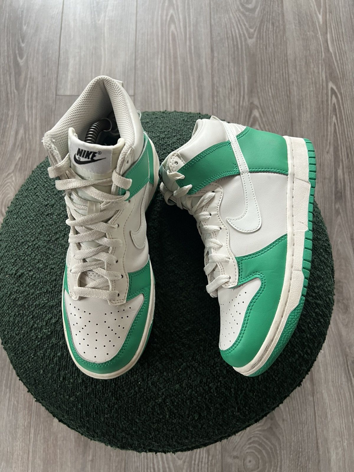 Designer × Nike ‼️Nike Dunk High Phantom Stadium GS Green Sneakers ‼️ Size US 6 / EU 39 - 9 Thumbnail