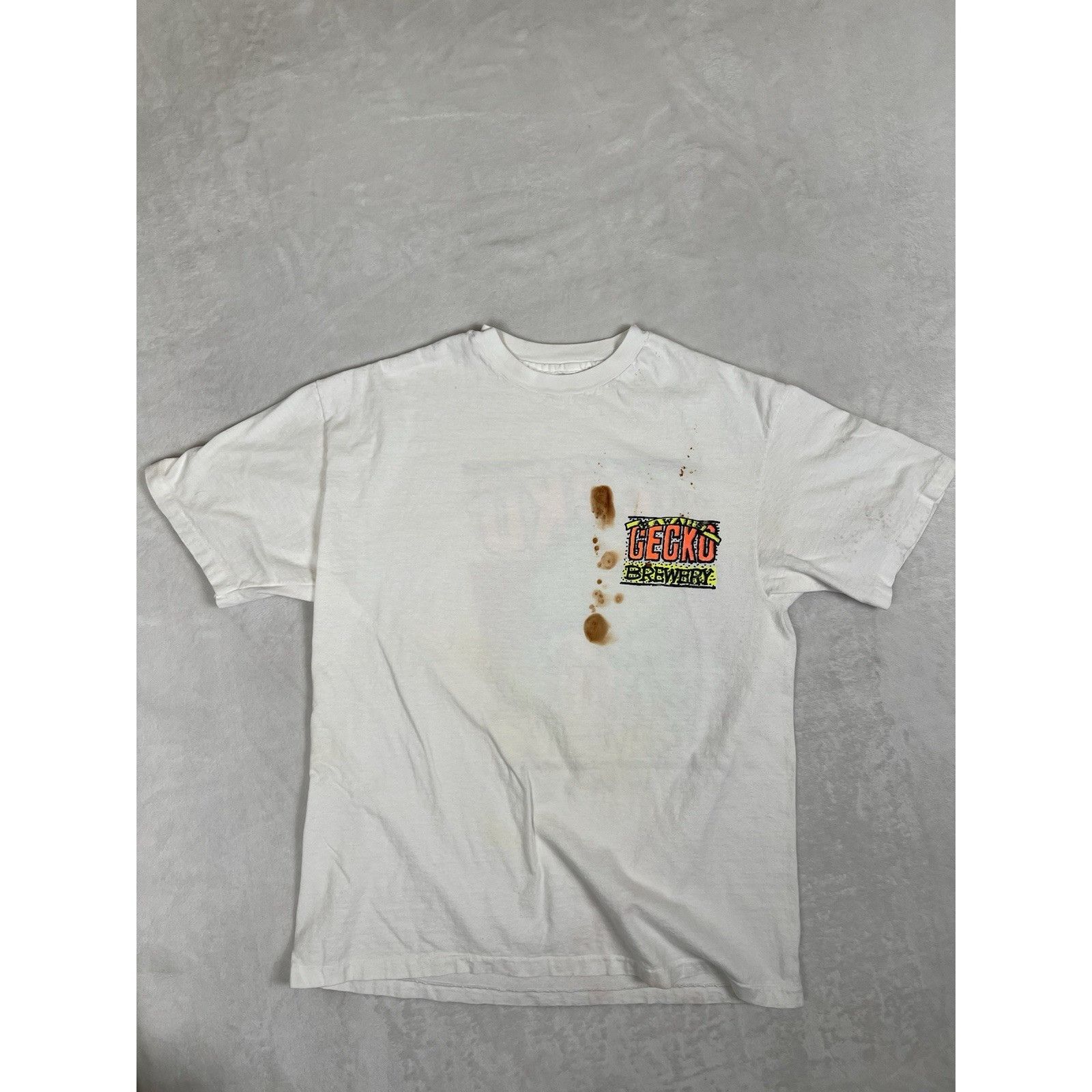 Vintage Vintage Gecko Brewery Hawaii T-Shirt Size Large 90s Stained Size US L / EU 52-54 / 3 - 2 Thumbnail