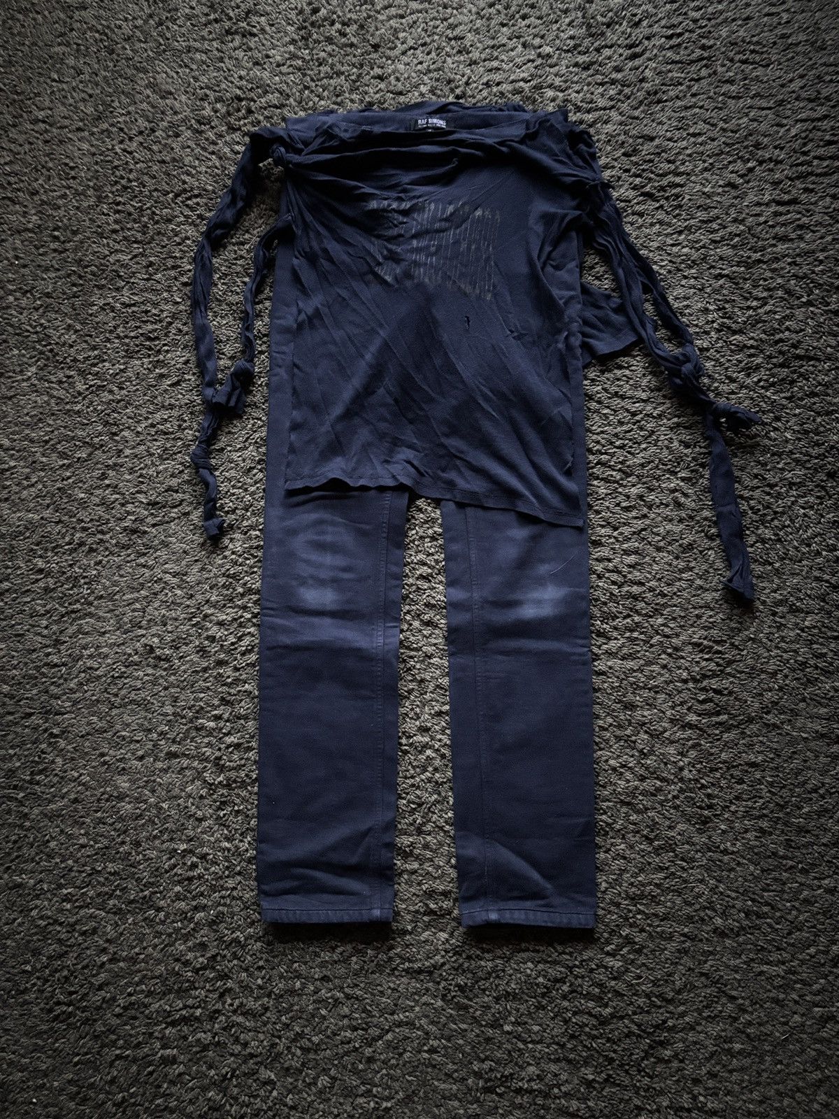 Raf Simons AW04 Raf Simons “Waves” Zombie Pants Size US 28 / EU 44 - 1 Thumbnail
