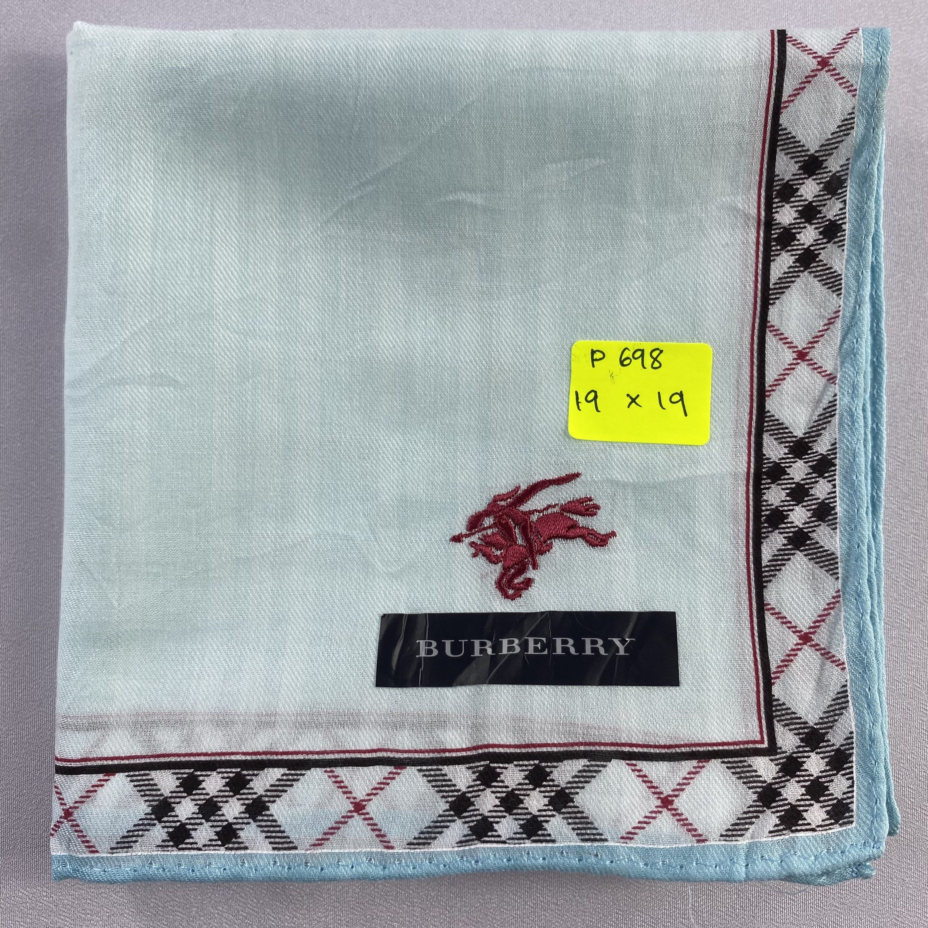 Burberry × Vintage NWt Burberry Handkerchief / Neckerchief / Bandana-P698 Size ONE SIZE - 5 Thumbnail