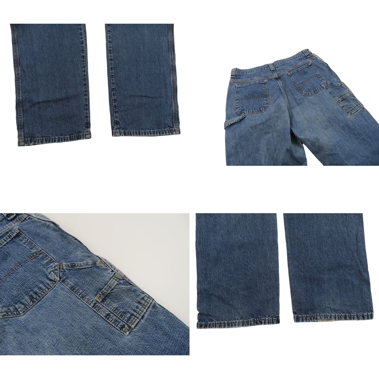 Wrangler VINTAGE Wrangler Carpenter Work Jeans 32x31 Baggy Workwear Blue Denim 90s Y2K Pants Men Size US 32 / EU 48 - 8 Thumbnail