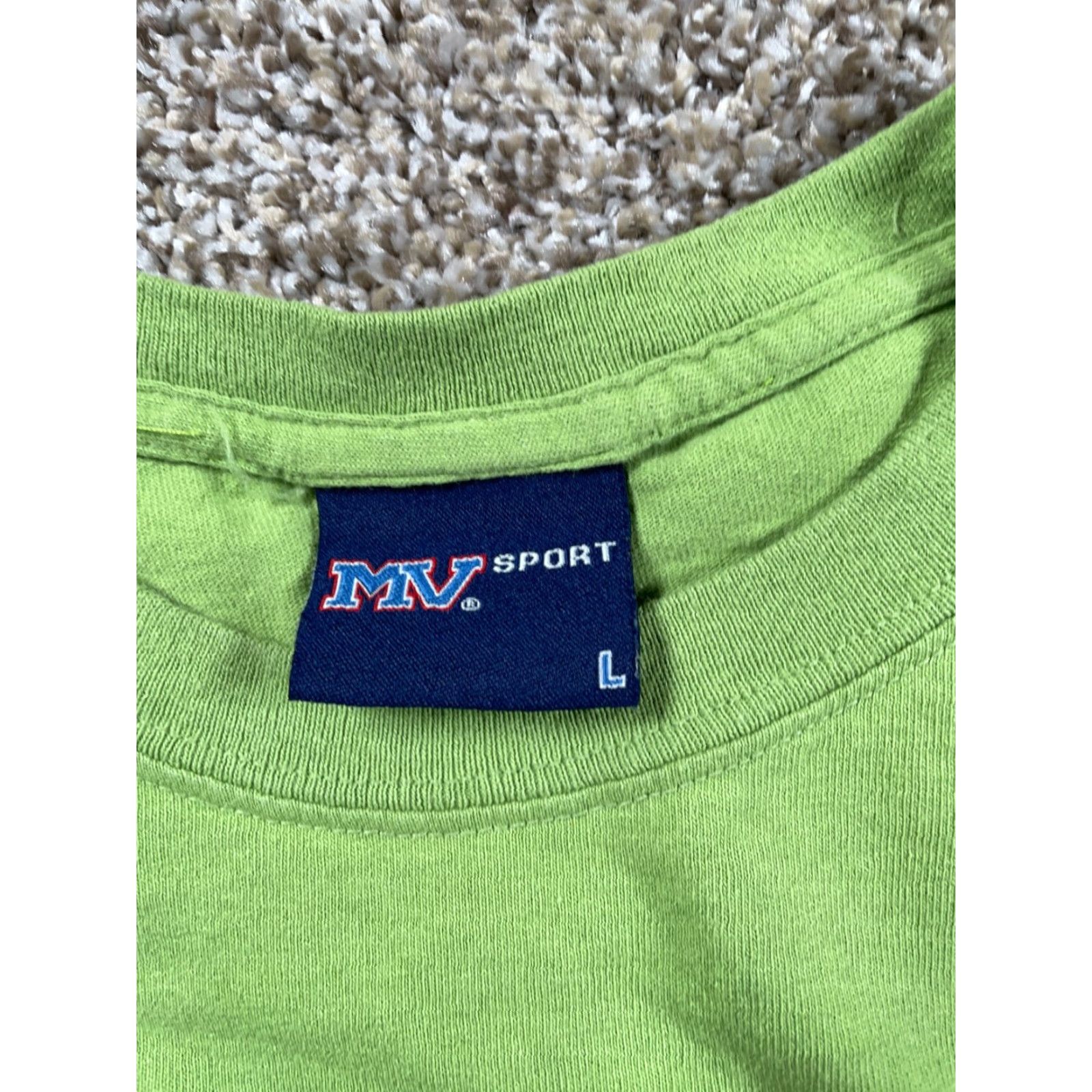 Vintage MV Sport T-Shirt Adult Large Green New York City Central Park Bear Print Mens Size US L / EU 52-54 / 3 - 4 Thumbnail