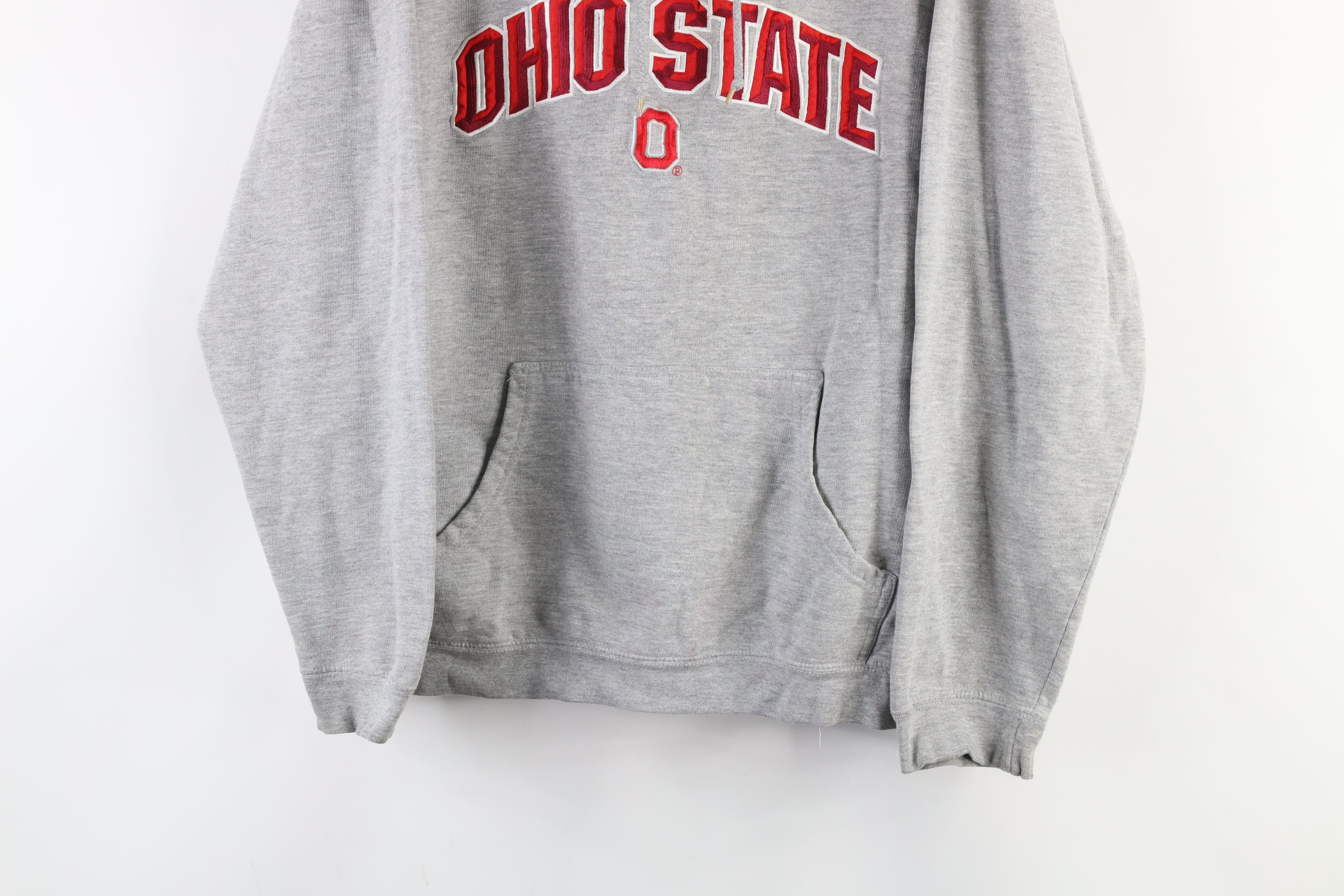 Vintage Vintage Distressed Ohio State University Hoodie Sweatshirt Size US L / EU 52-54 / 3 - 3 Thumbnail