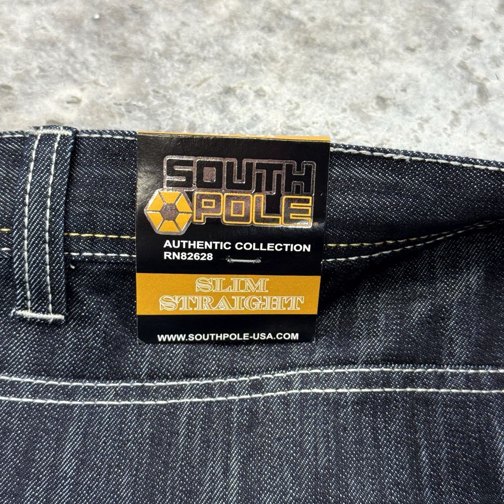 Southpole Southpole Jeans 36x34 Mens Baggy Hip Hop Y2K Indigo Denim NWT 90s Skater Straight 5-Pocket Jeans Blue Indig0 Dark Wash Regular Fit Mens Size US 36 / EU 52 - 4 Thumbnail