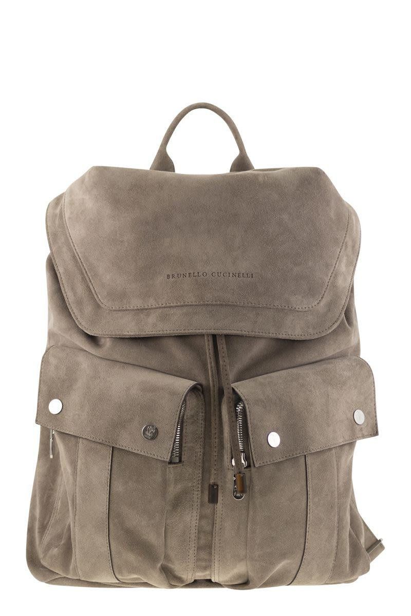 Brunello Cucinelli o1w1db11025 Size: OS/ Backpack in Dark Grey Size ONE SIZE - 1 Thumbnail