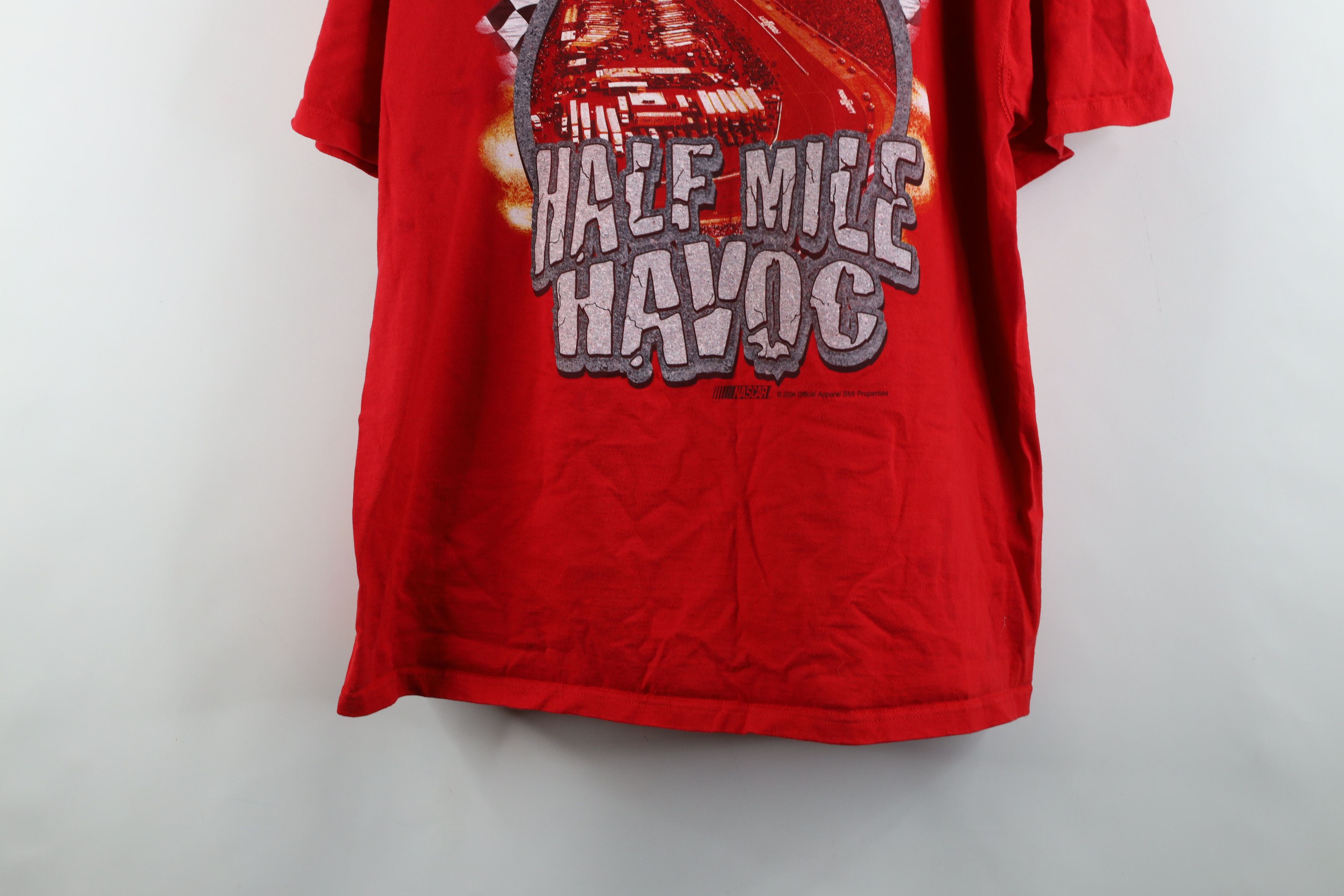 Fruit Of The Loom × Vintage Vintage Y2K 2004 NASCAR Print Bristol Motor Speedway T-Shirt Size US XL / EU 56 / 4 - 15 Thumbnail