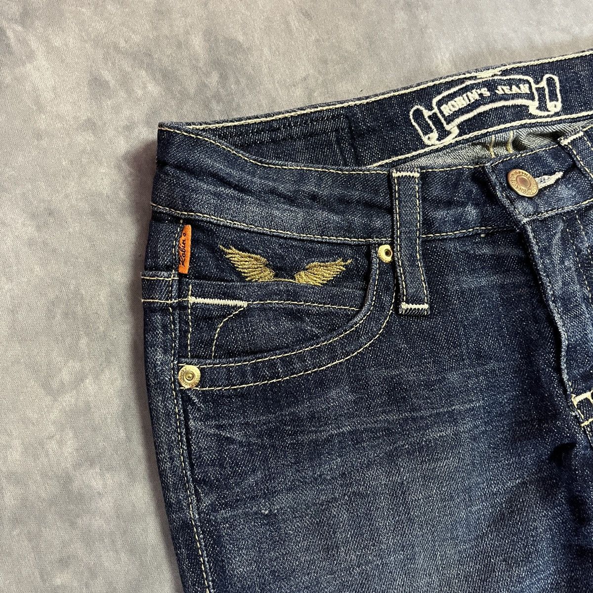 Robins Jeans Robin’s Jean Vintage Studded Crystal Pocket Skinny Jeans Size US 26 / EU 42 - 4 Thumbnail