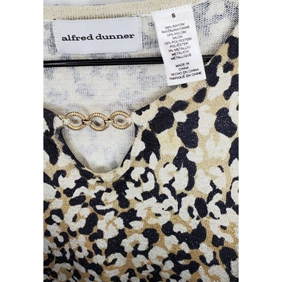 Other Alfred Dunner Floral Leopard Print Blouse Women’s Size Small Size S / US 4 / IT 40 - 4 Thumbnail
